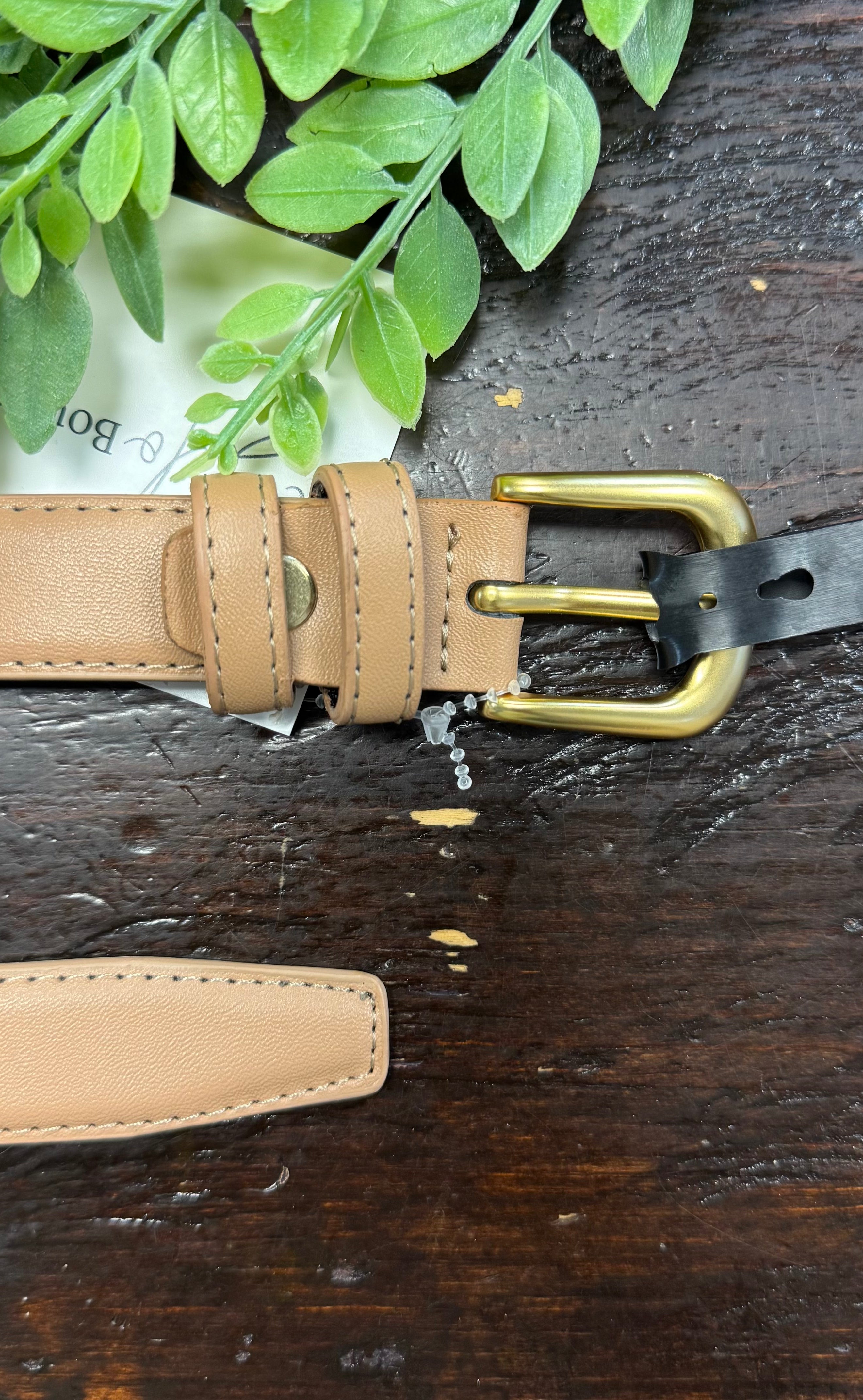 Timeless Belt-Tan-Belts-Fame-The Silo Boutique, Women's Fashion Boutique Located in Warren and Grand Forks North Dakota