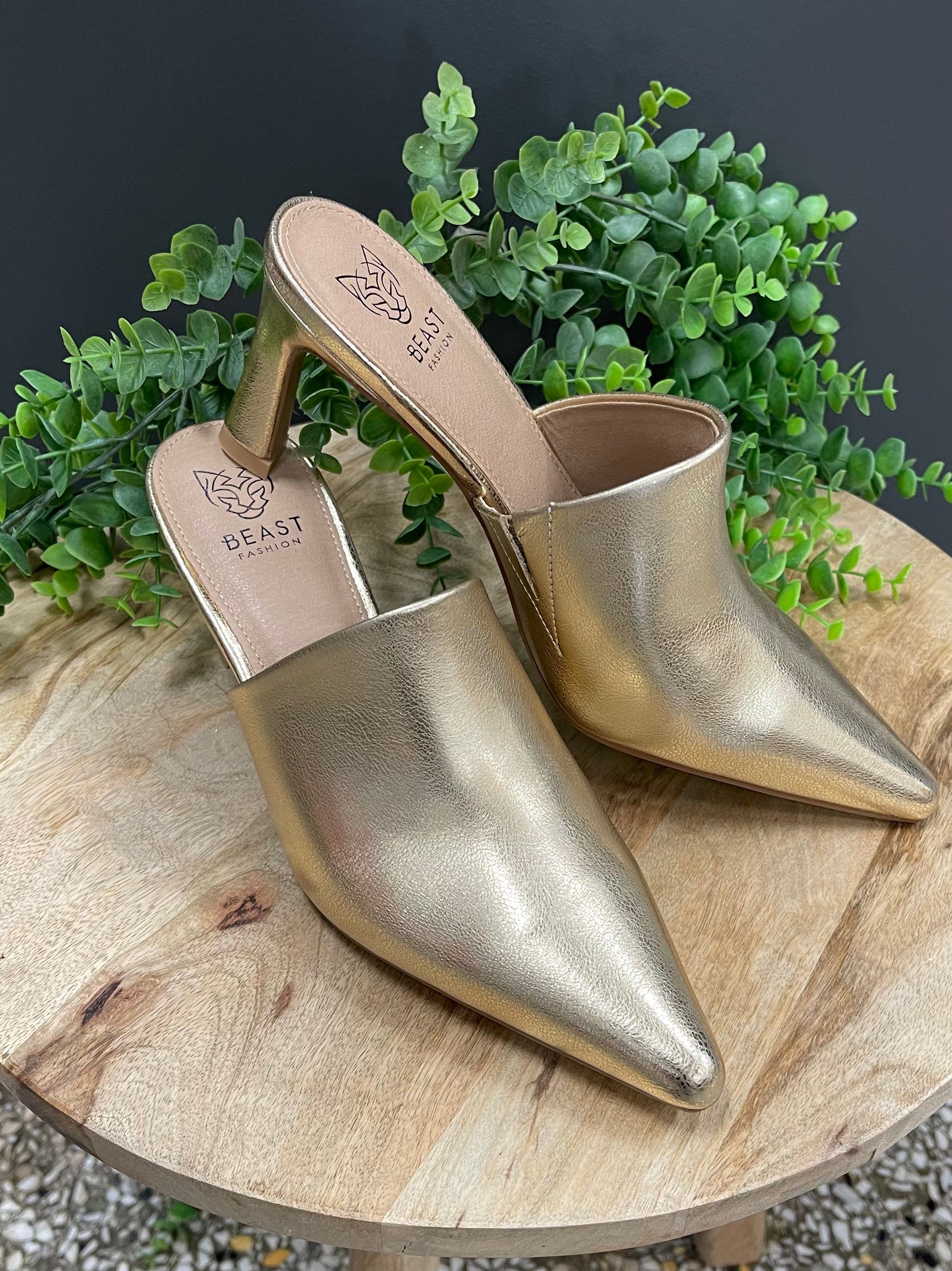 Beast Gold Trinee Mule-Mules-Beast-The Silo Boutique, Women's Fashion Boutique Located in Warren and Grand Forks North Dakota