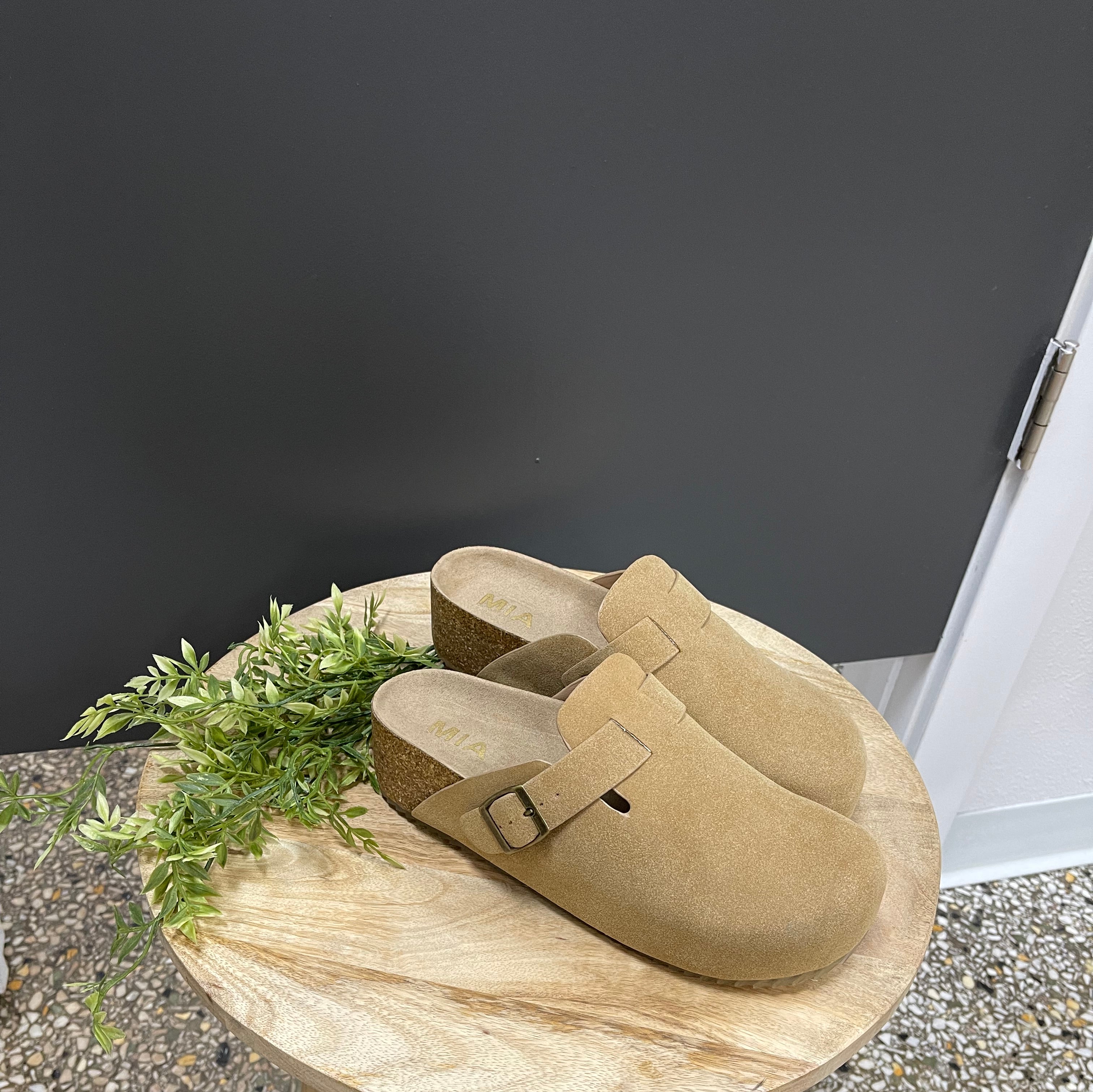 MIA Quest Taupe Clogs-Clogs-MIA-The Silo Boutique, Women's Fashion Boutique Located in Warren and Grand Forks North Dakota