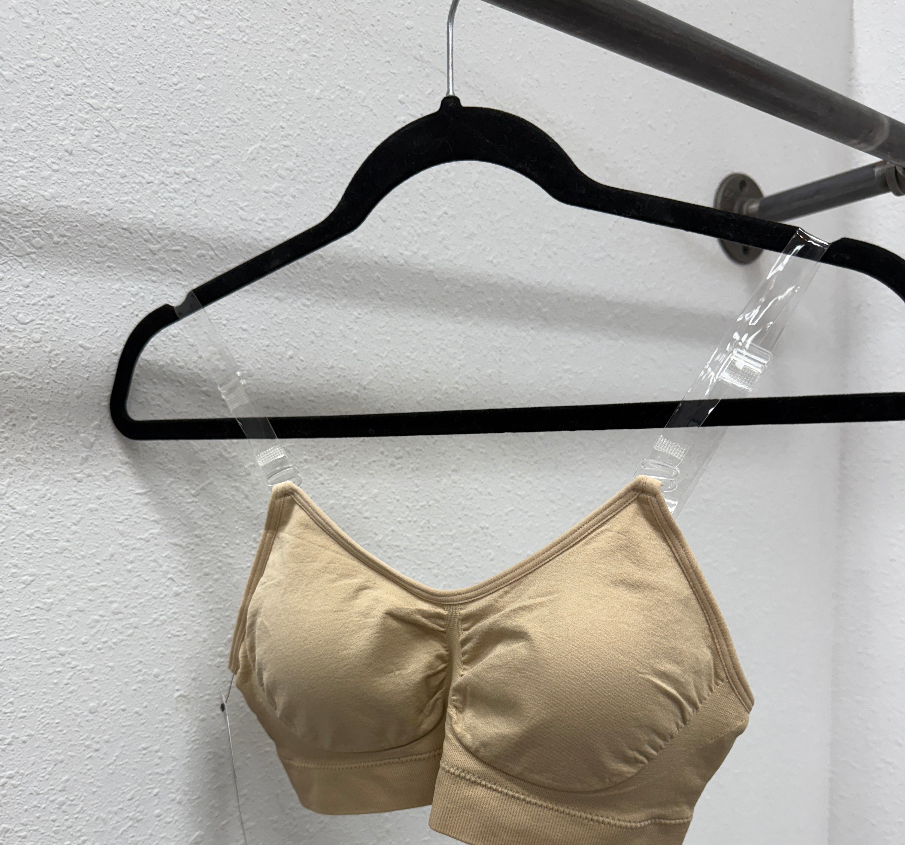 Strap Its Clear Strap Bra-Nude-Bralettes-strap its-The Silo Boutique, Women's Fashion Boutique Located in Warren and Grand Forks North Dakota