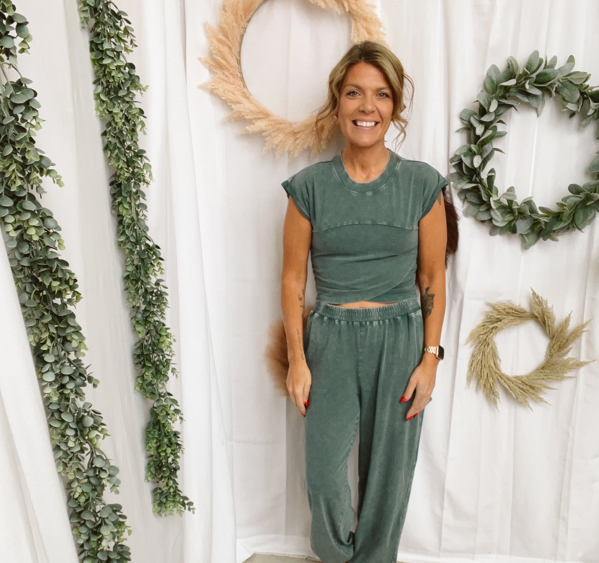 In the Moves Set-Dark-Teal-Outfit Sets-hyfve-The Silo Boutique, Women's Fashion Boutique Located in Warren and Grand Forks North Dakota