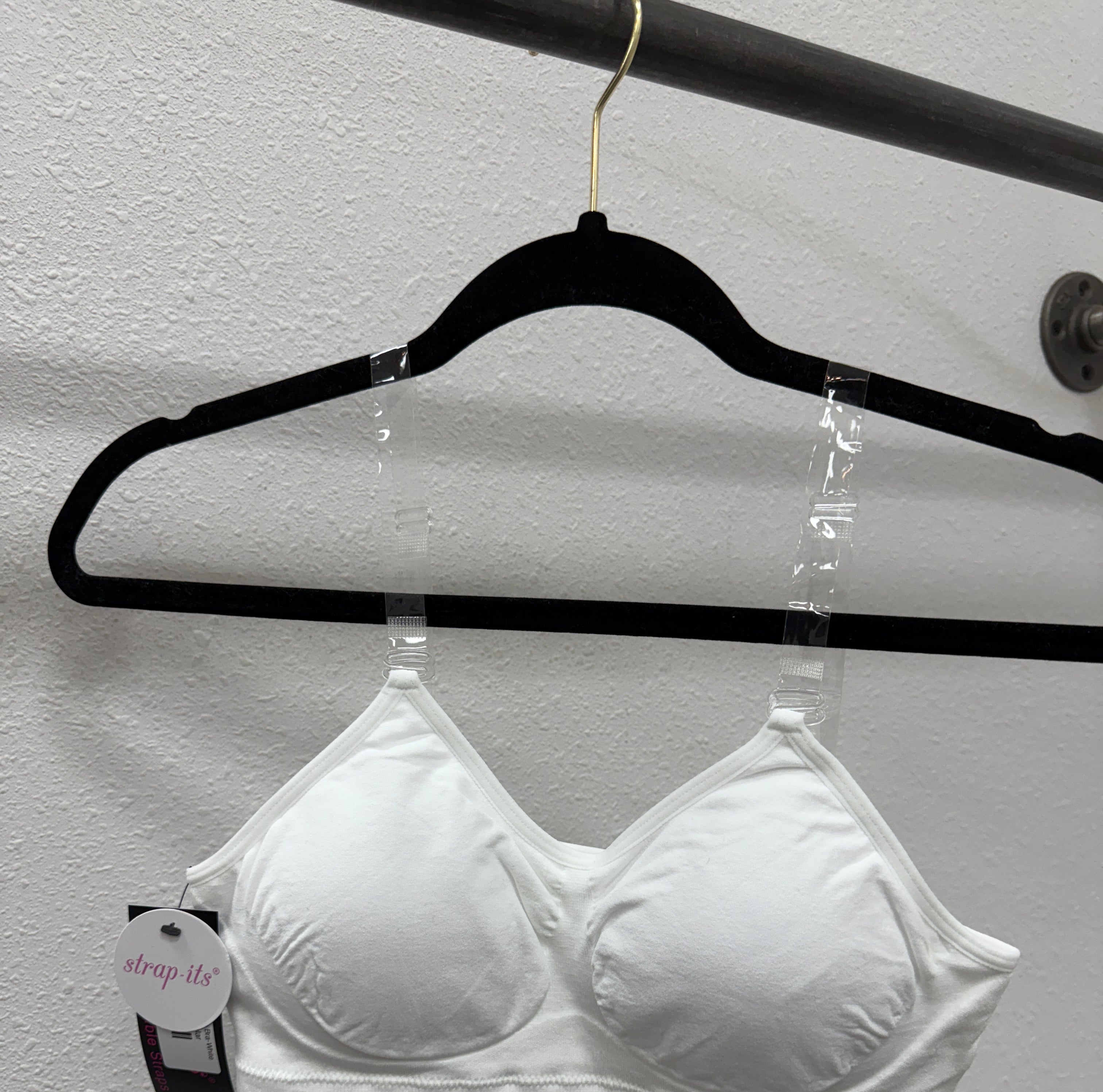Strap Its Clear Strap Bra-White-Bralettes-strap its-The Silo Boutique, Women's Fashion Boutique Located in Warren and Grand Forks North Dakota