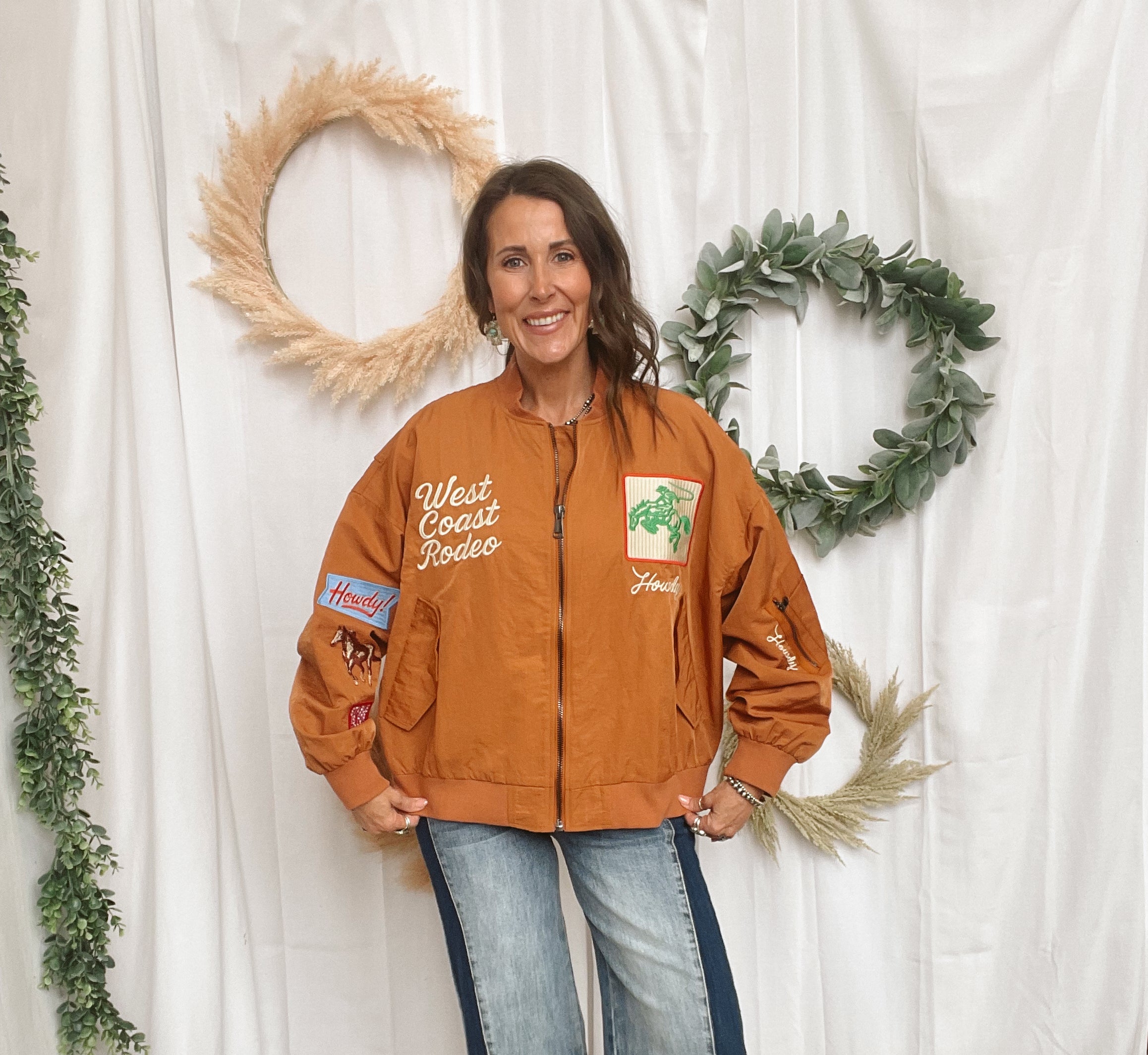 Rust Rodeo Jacket-Coats & Jackets-davi-The Silo Boutique, Women's Fashion Boutique Located in Warren and Grand Forks North Dakota