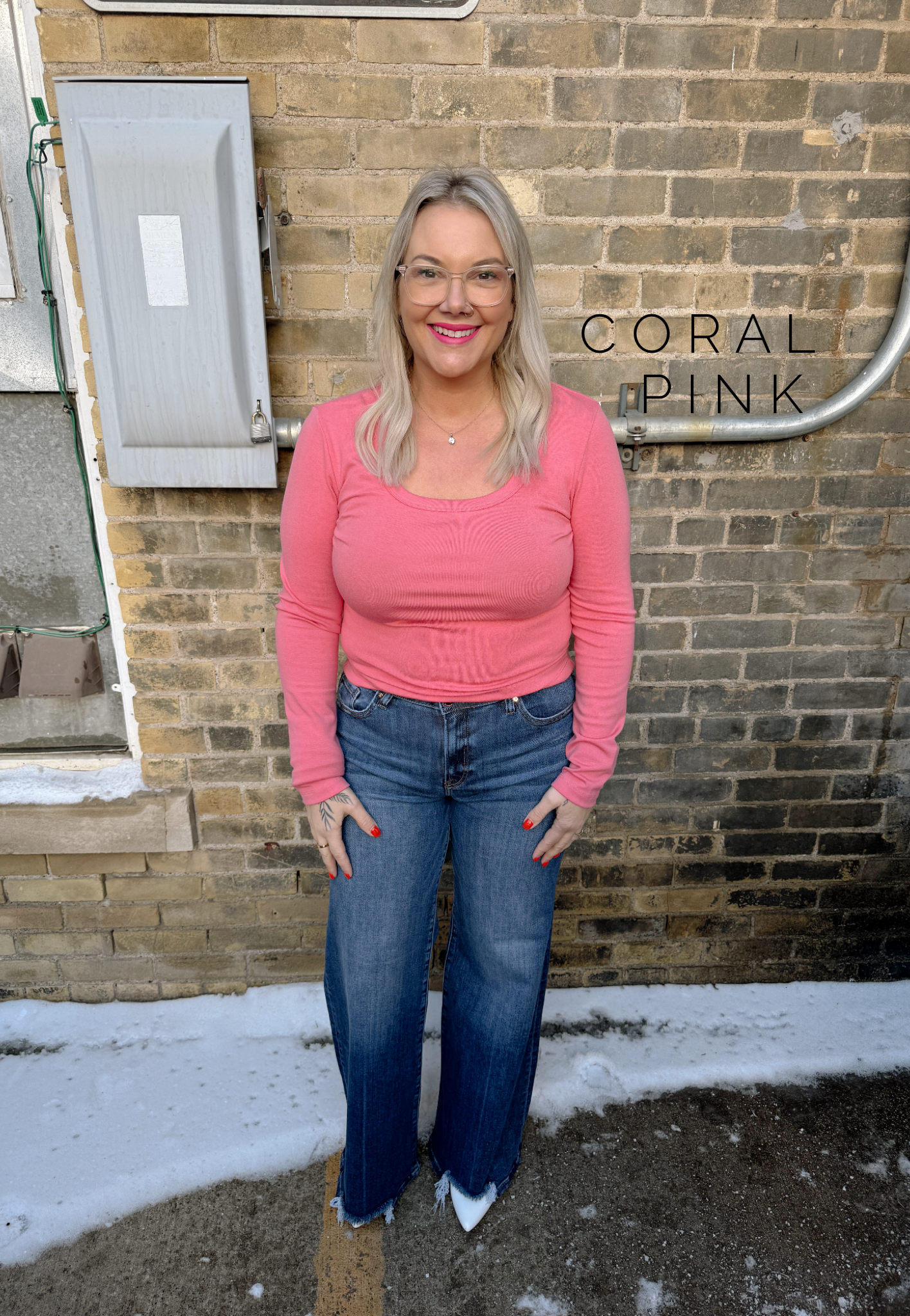 Be Cool Scoop Basic Long Sleeve Top-Long Sleeve Tops-be cool-The Silo Boutique, Women's Fashion Boutique Located in Warren and Grand Forks North Dakota