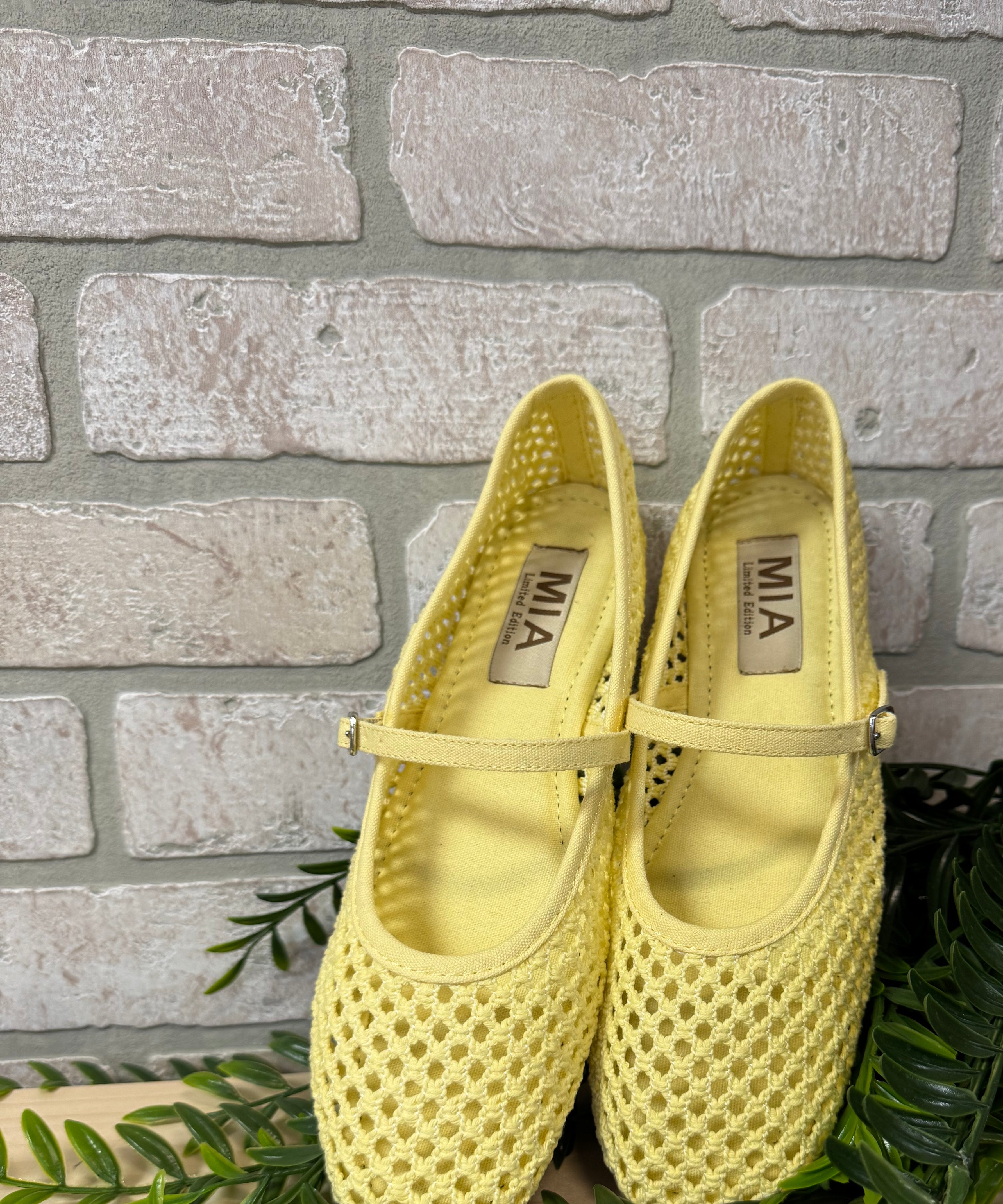 MIA Kora Yellow Flats-Shoes-MIA-The Silo Boutique, Women's Fashion Boutique Located in Warren and Grand Forks North Dakota