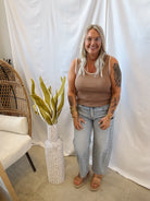 Lovervet Paper Trails Barrel Jeans-Final Sale-Jeans-lovervet-The Silo Boutique, Women's Fashion Boutique Located in Warren and Grand Forks North Dakota