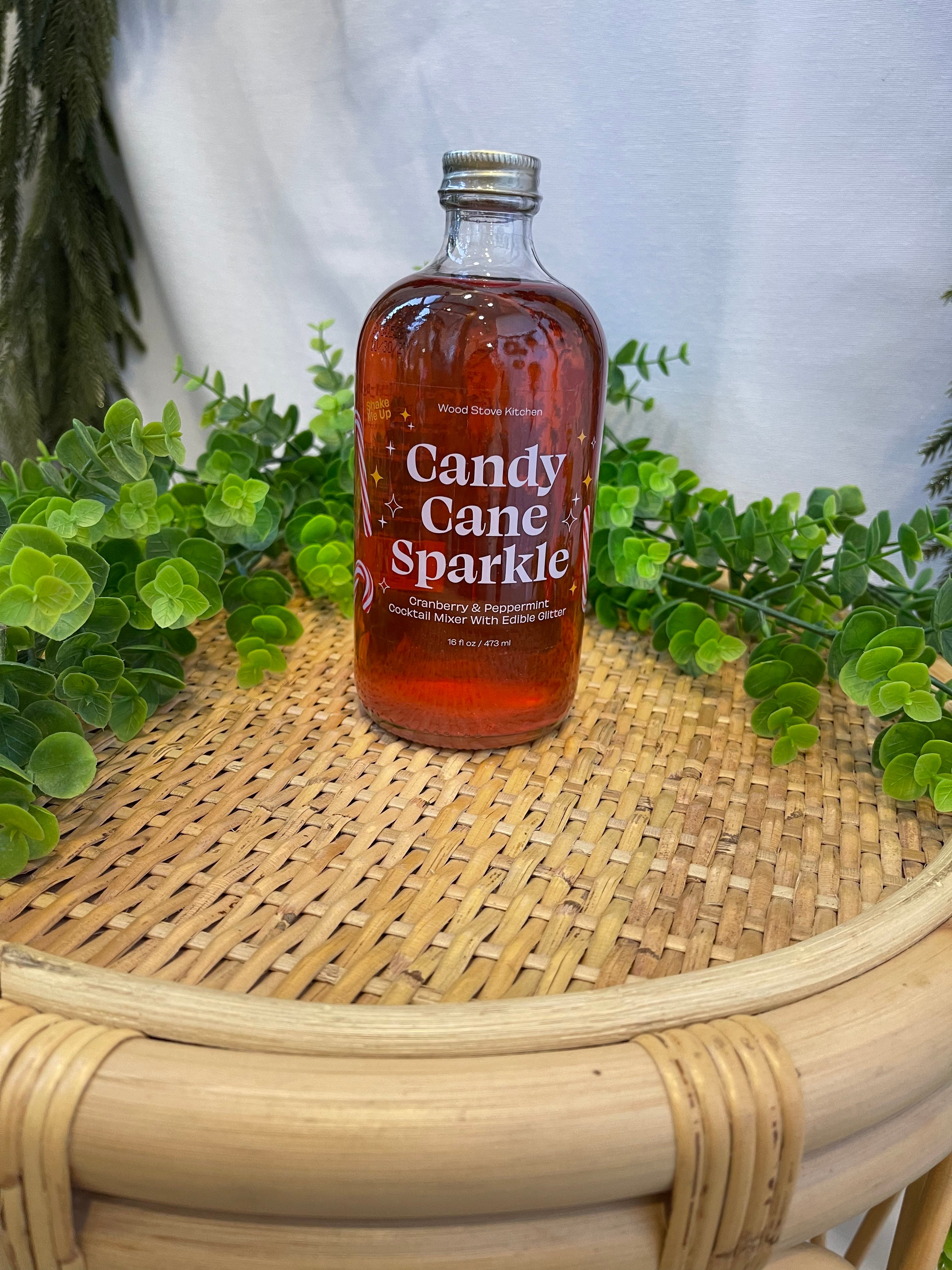 Candy Cane Sparkle Mixer-Drinkware-wood stove-The Silo Boutique, Women's Fashion Boutique Located in Warren and Grand Forks North Dakota