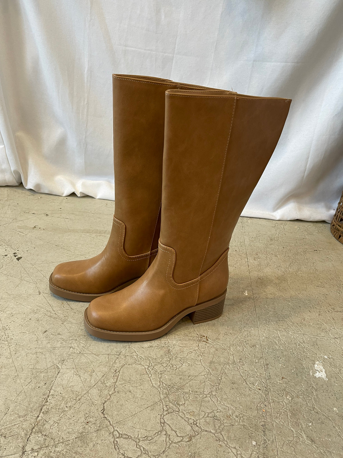 Soda Belvin Boot-Tan-Sandals-soda-The Silo Boutique, Women's Fashion Boutique Located in Warren and Grand Forks North Dakota