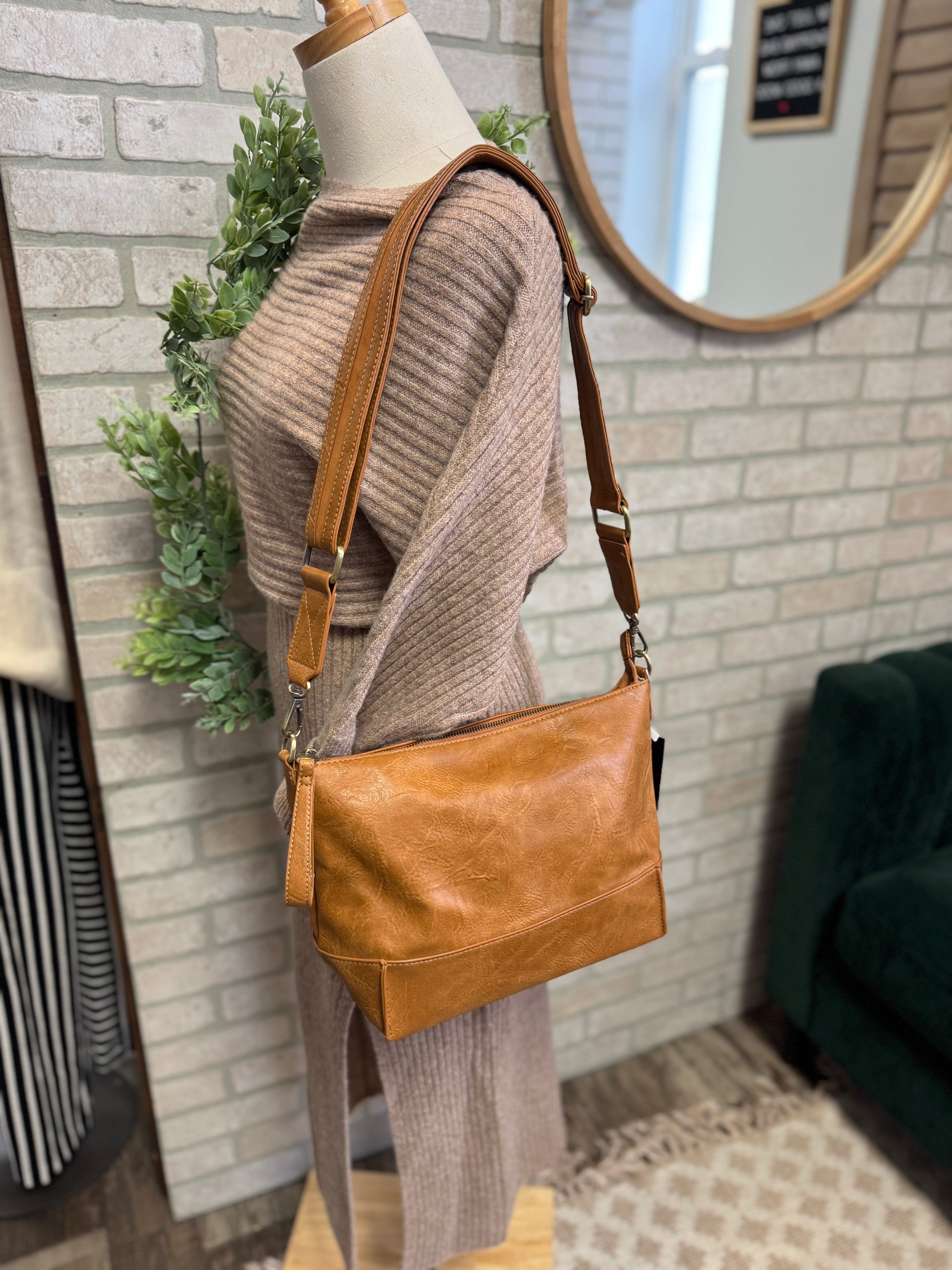 Joy Susan Leen Purse-Chestnut-Purses-joy susan-The Silo Boutique, Women's Fashion Boutique Located in Warren and Grand Forks North Dakota