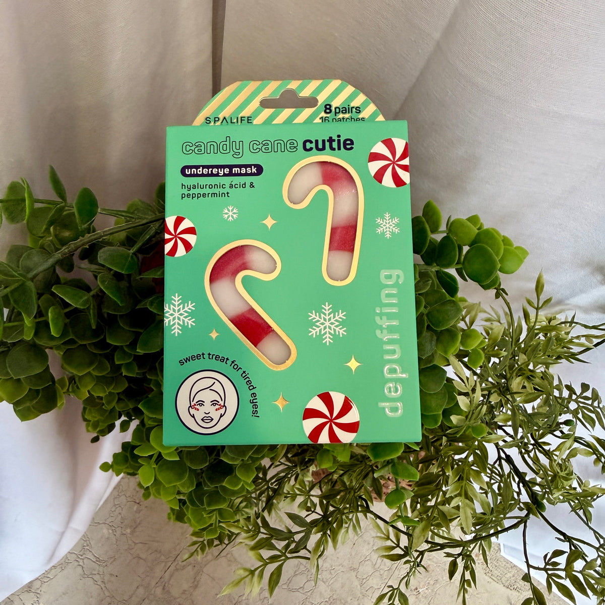 Candy Cane Eye Patch-Beauty-spa life-The Silo Boutique, Women's Fashion Boutique Located in Warren and Grand Forks North Dakota