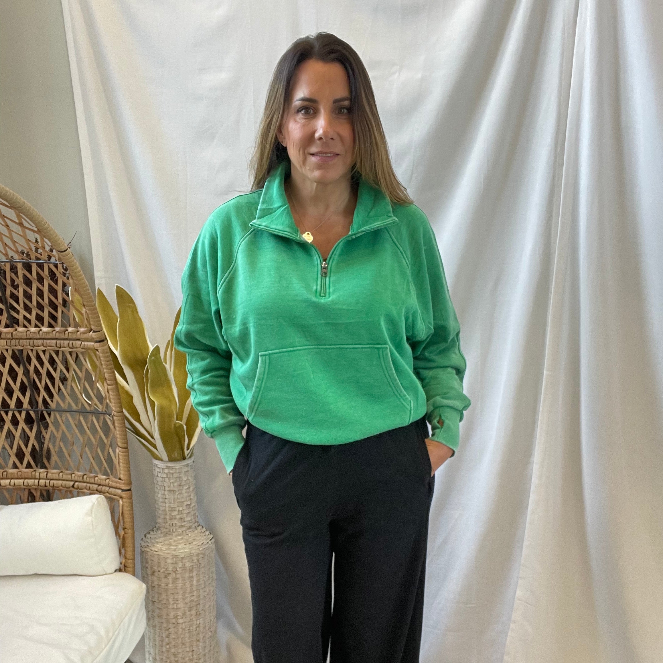 Cotton Slub Lounge Pants-Black-joggers-rae mode-The Silo Boutique, Women's Fashion Boutique Located in Warren and Grand Forks North Dakota