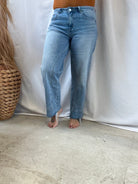 Mica Blue Lava Straight Leg Jeans-Jeans-mica-The Silo Boutique, Women's Fashion Boutique Located in Warren and Grand Forks North Dakota
