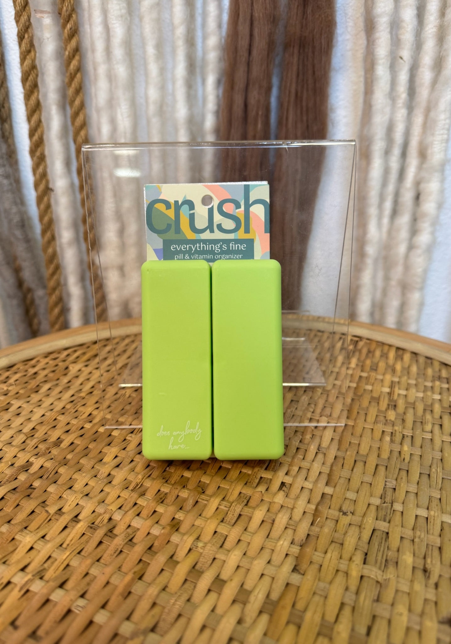 Crush Everything's Fine Pill & Vitamin Case-Pill Organizer-dm-The Silo Boutique, Women's Fashion Boutique Located in Warren and Grand Forks North Dakota