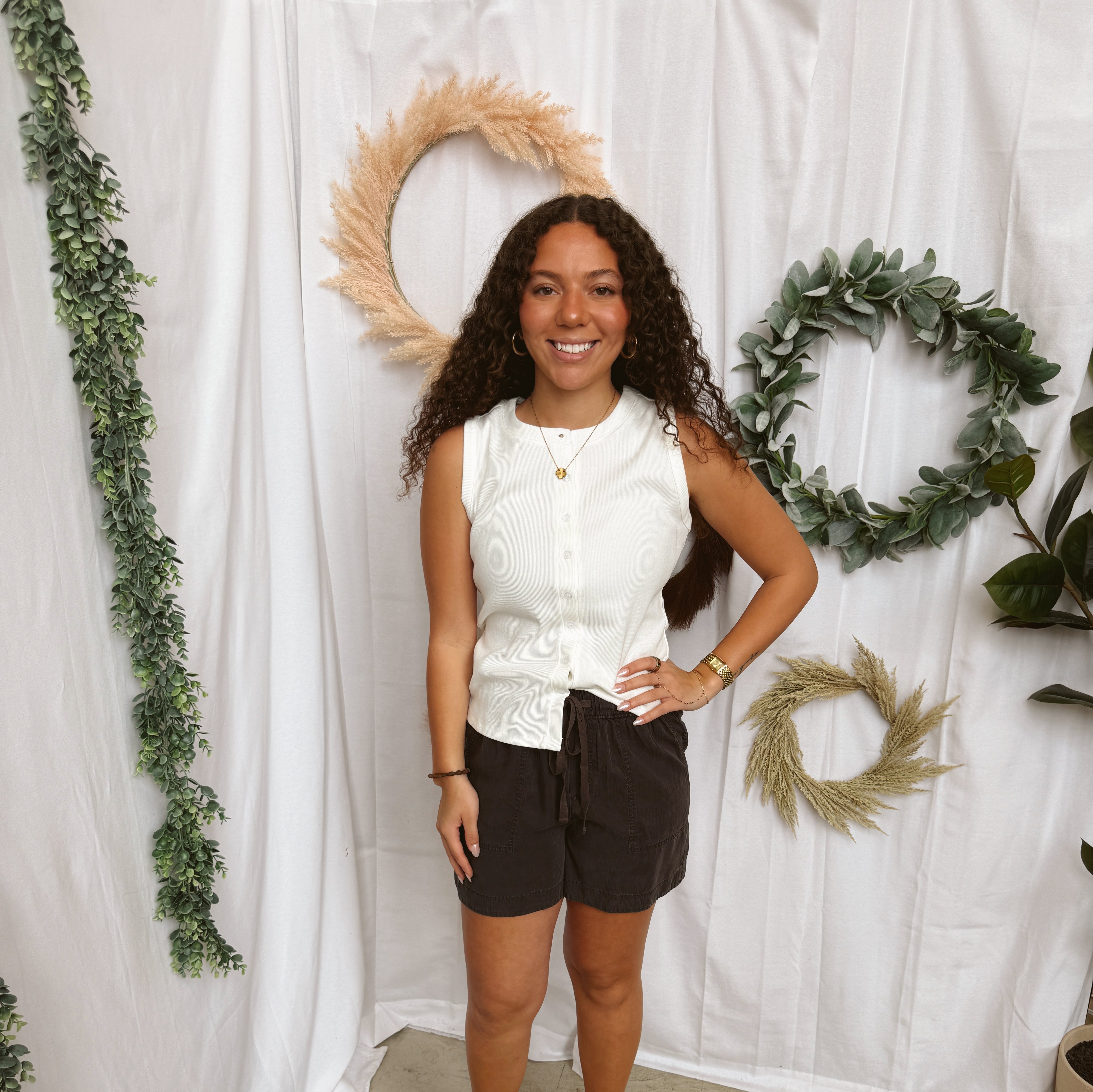 Kate Tank Top-White-Tank Tops-hyfve-The Silo Boutique, Women's Fashion Boutique Located in Warren and Grand Forks North Dakota