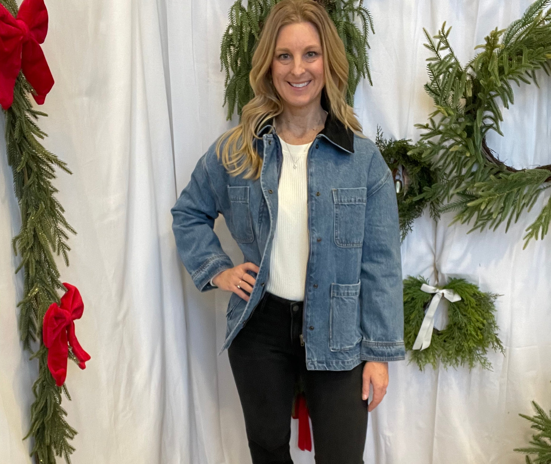 Miou Corded Collar Jacket-Coats & Jackets-miou muse-The Silo Boutique, Women's Fashion Boutique Located in Warren and Grand Forks North Dakota