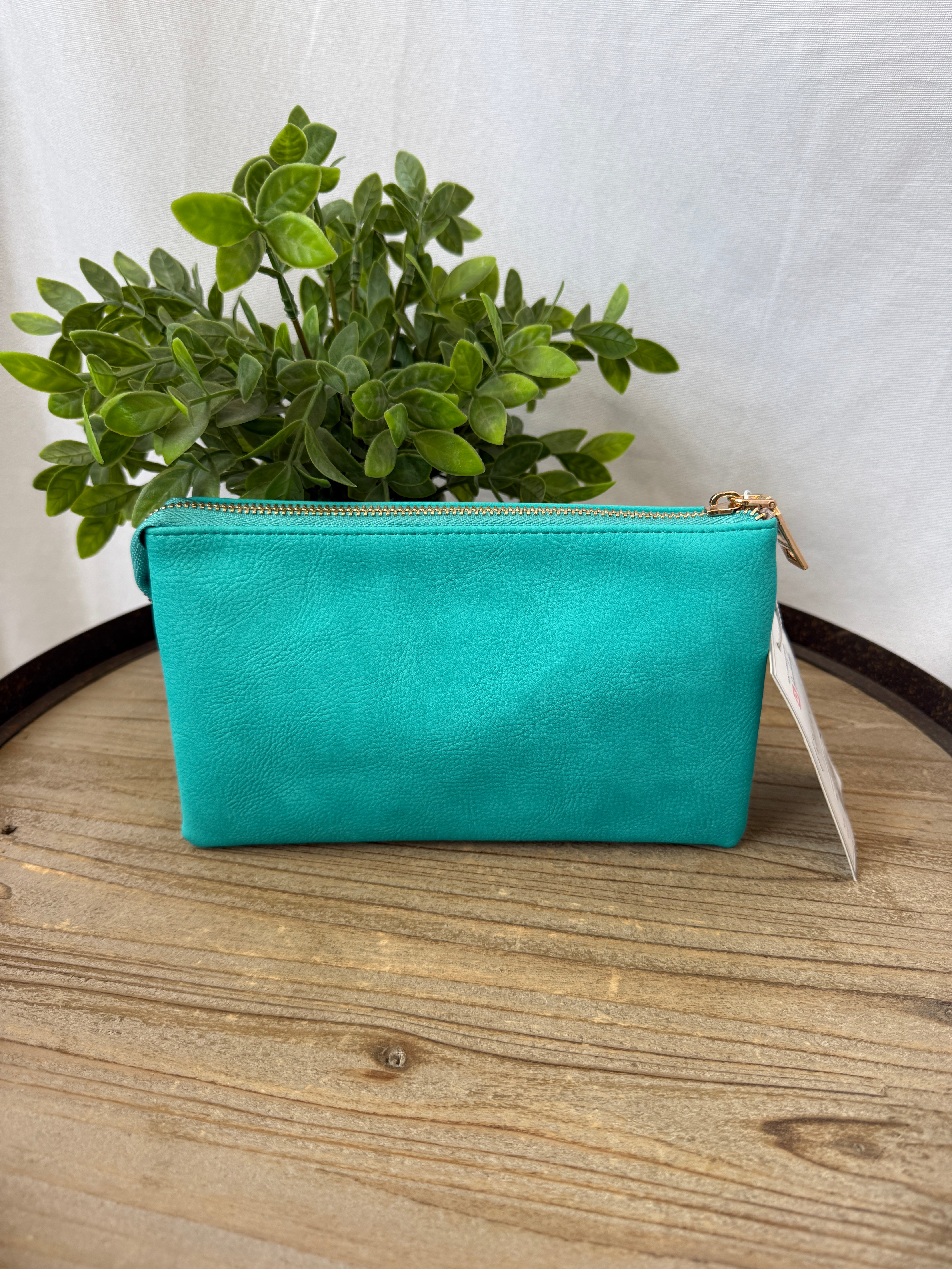 Riley 3 Compartment Crossbody/Wristlet-Crossbody Purses-Jen and Co-The Silo Boutique, Women's Fashion Boutique Located in Warren and Grand Forks North Dakota