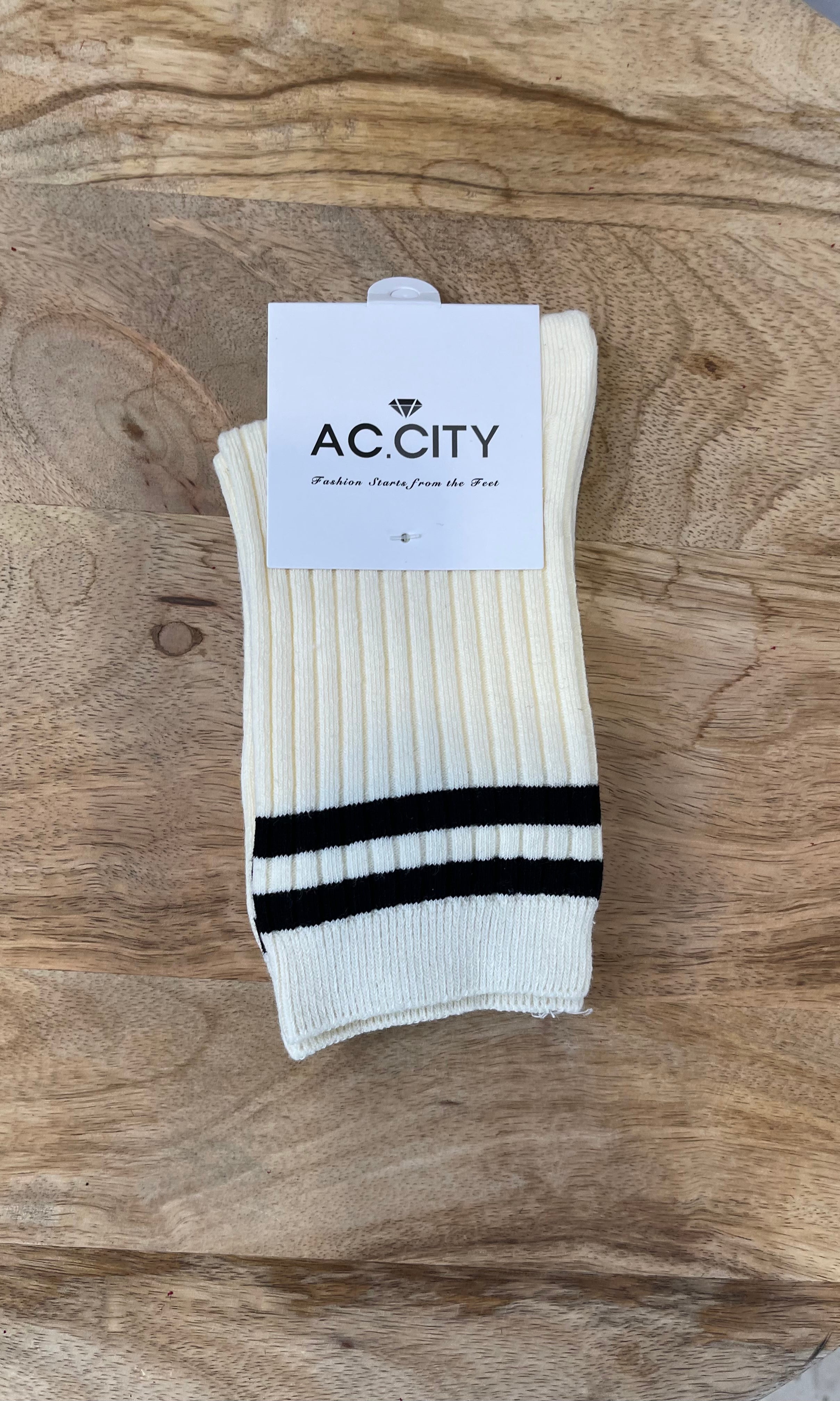 Classic Two Stripes Socks-socks-city-The Silo Boutique, Women's Fashion Boutique Located in Warren and Grand Forks North Dakota
