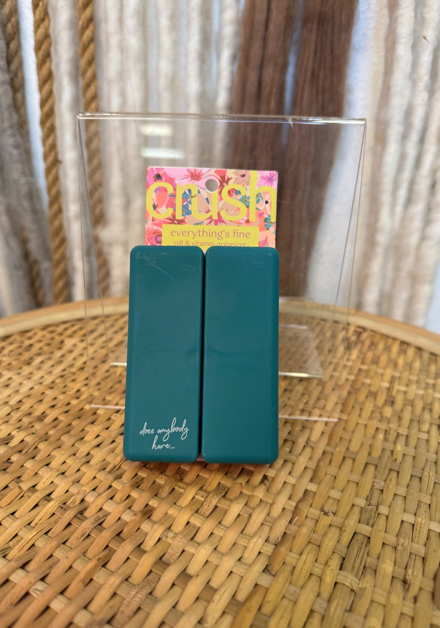 Crush Everything's Fine Pill & Vitamin Case-Pill Organizer-dm-The Silo Boutique, Women's Fashion Boutique Located in Warren and Grand Forks North Dakota