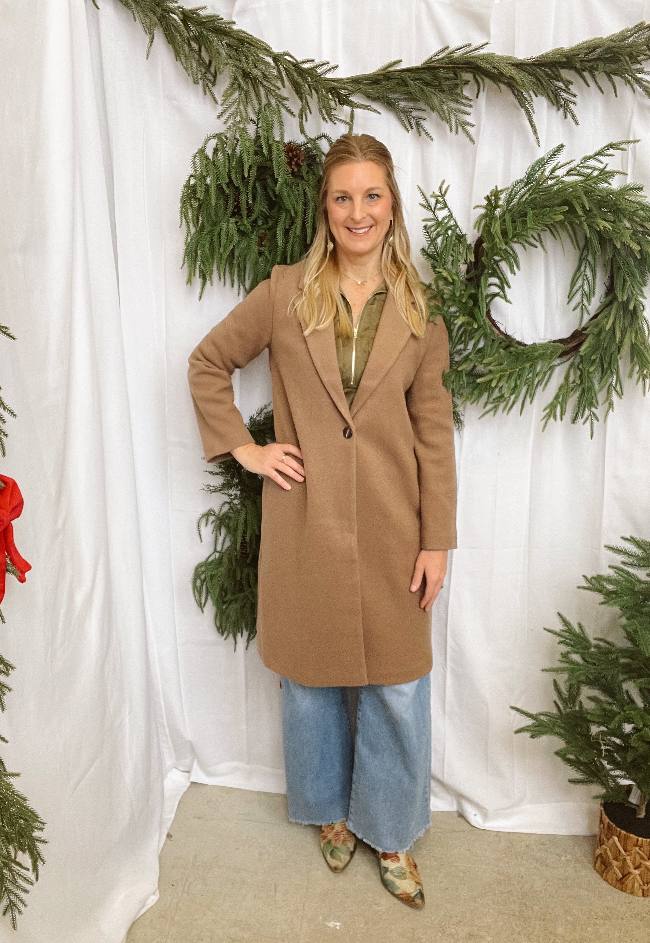 Be Cool Camel Coat-Coats & Jackets-be cool-The Silo Boutique, Women's Fashion Boutique Located in Warren and Grand Forks North Dakota