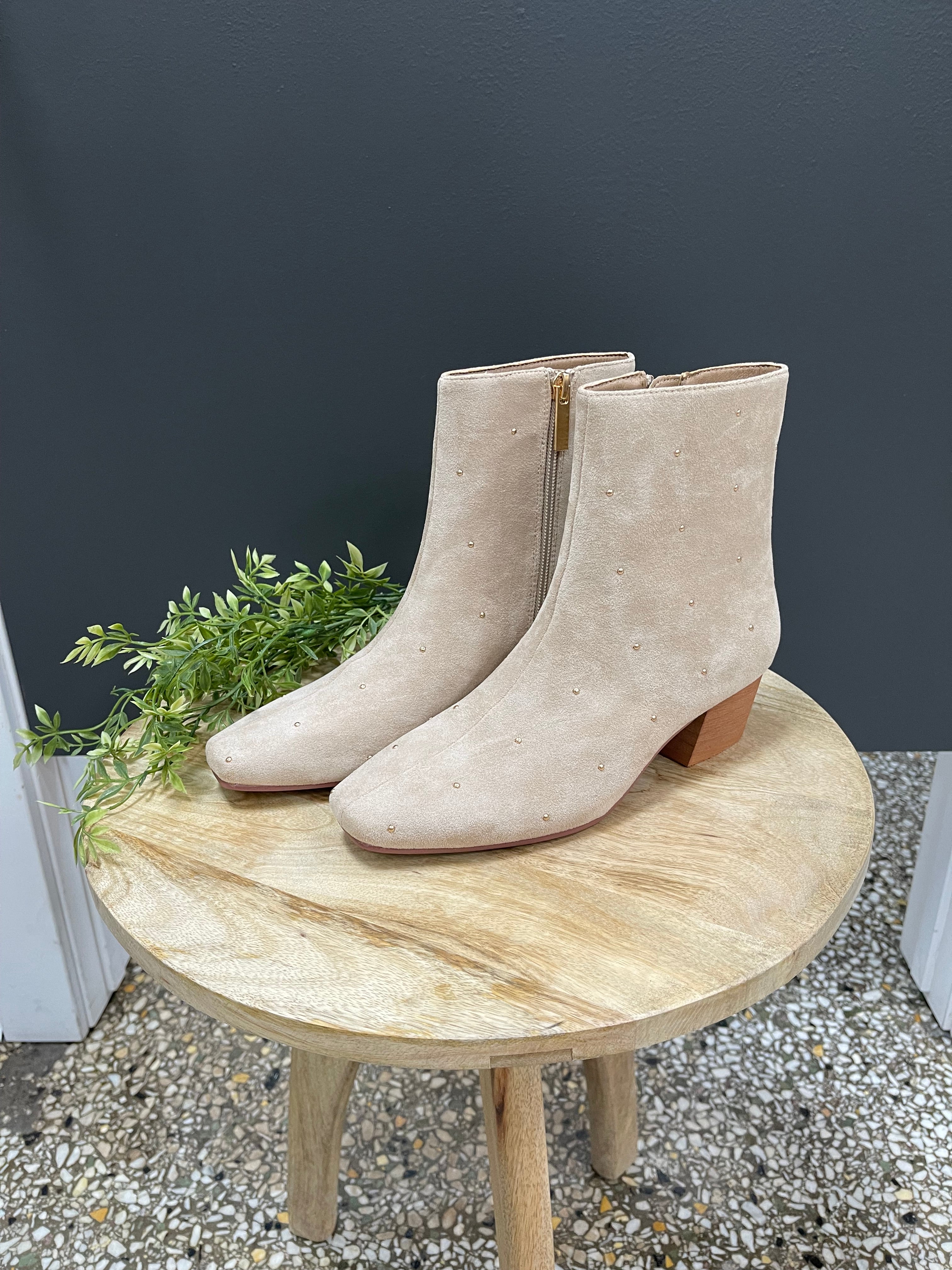 Corky's Sand Suede Such a Tease Boots-Boots-corkys-The Silo Boutique, Women's Fashion Boutique Located in Warren and Grand Forks North Dakota