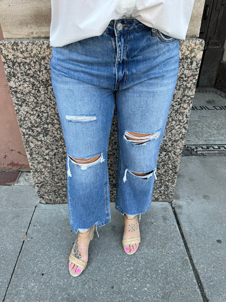 Lovervet Feel Alive Straight Jeans-Jeans-lovervet-The Silo Boutique, Women's Fashion Boutique Located in Warren and Grand Forks North Dakota