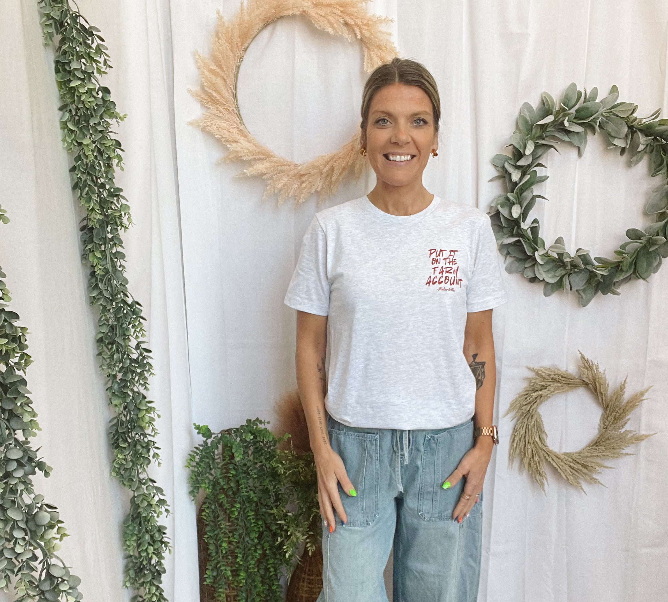 Put It On the Farm Account Tee-Graphic Tees-faire-The Silo Boutique, Women's Fashion Boutique Located in Warren and Grand Forks North Dakota