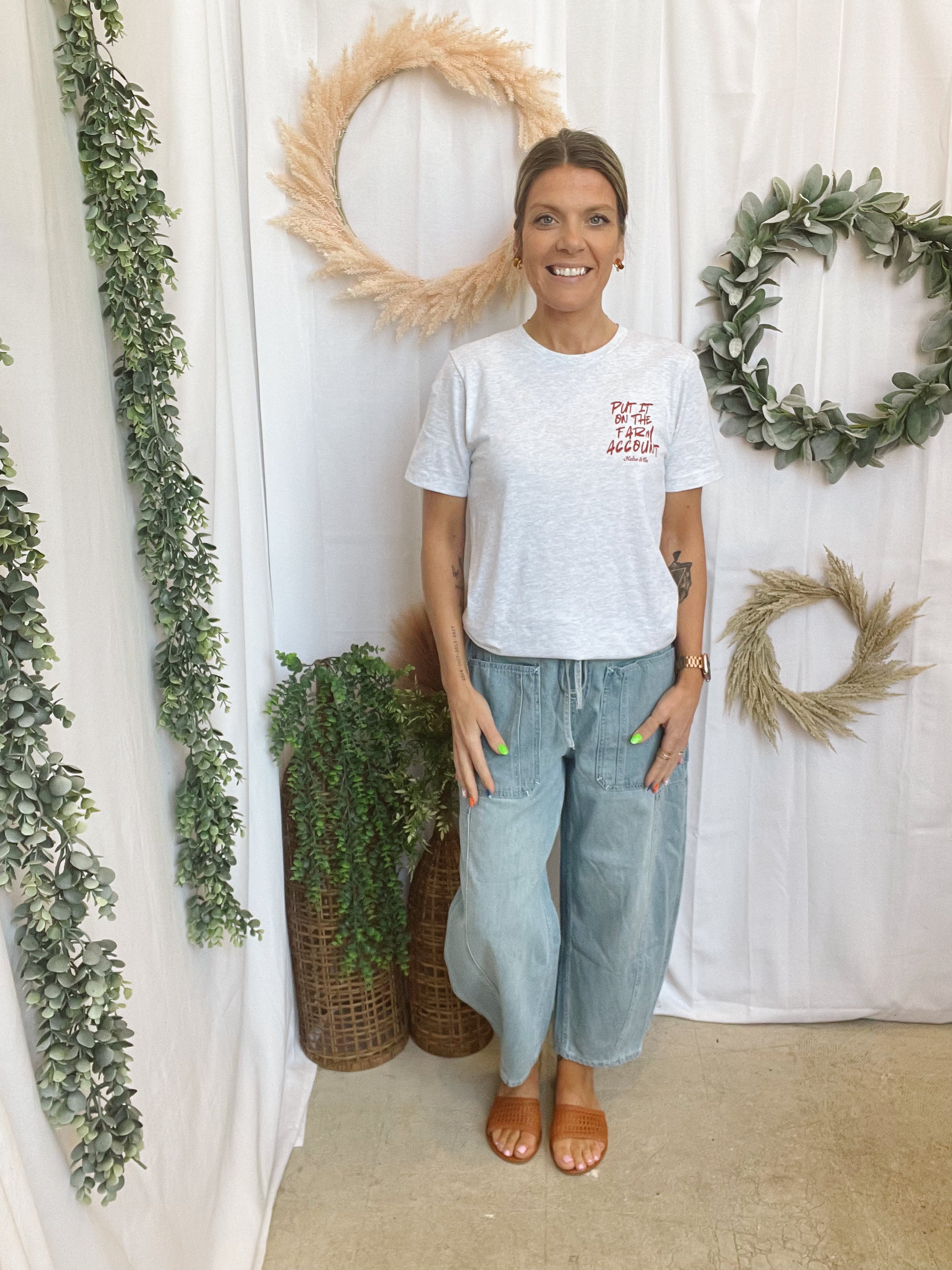 Put It On the Farm Account Tee-Graphic Tees-faire-The Silo Boutique, Women's Fashion Boutique Located in Warren and Grand Forks North Dakota