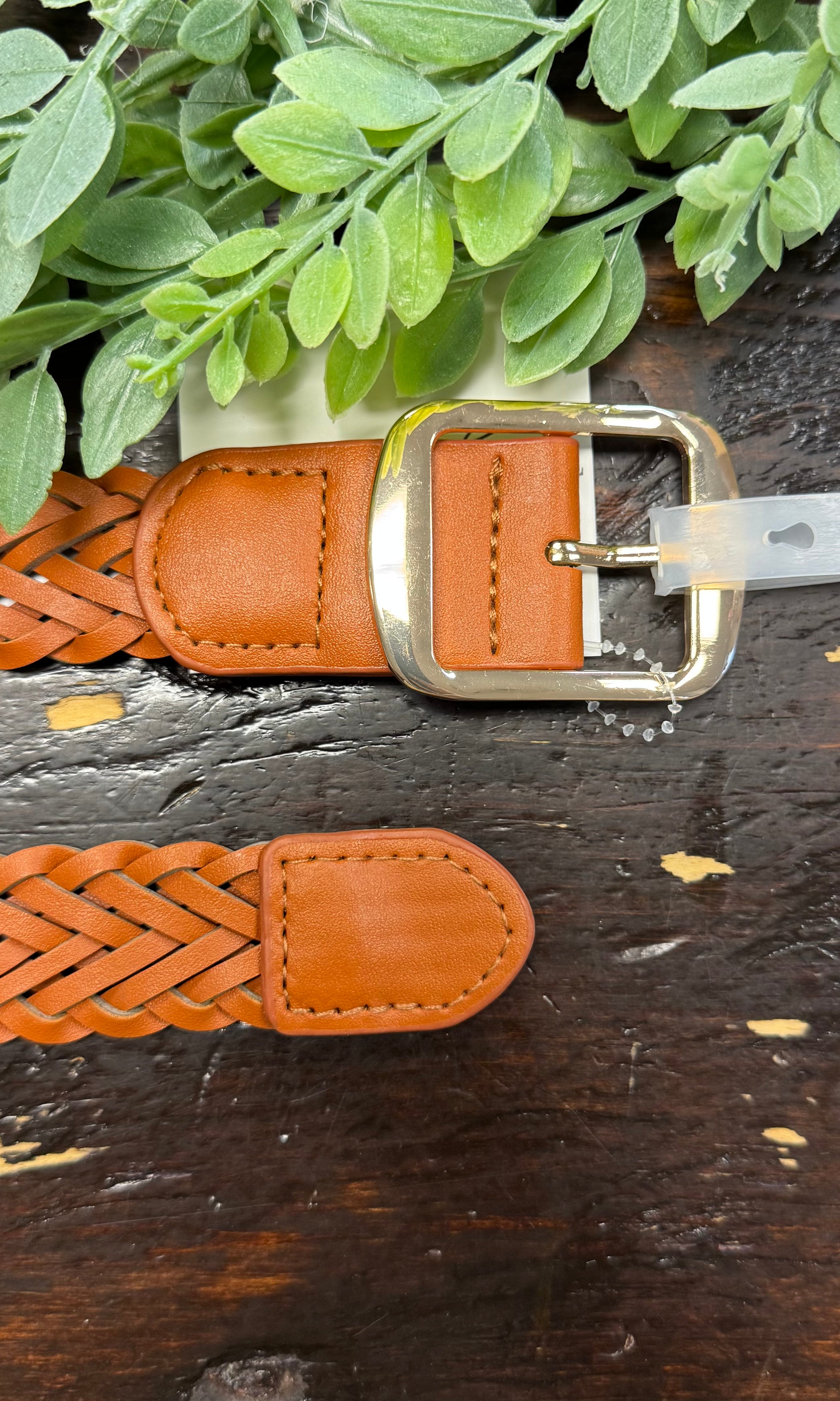 Braided Belt-Brown-Belts-Fame-The Silo Boutique, Women's Fashion Boutique Located in Warren and Grand Forks North Dakota