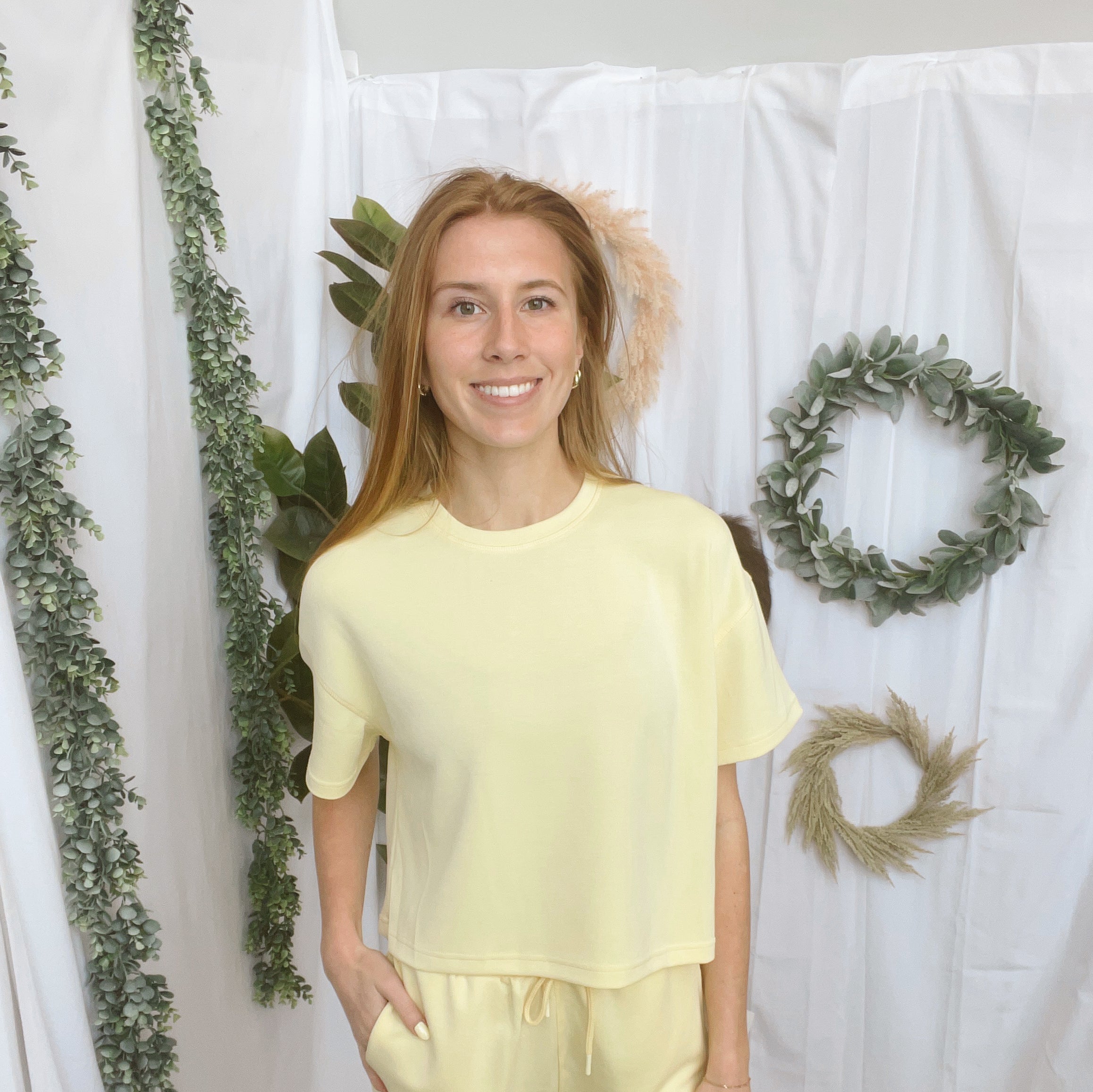 Mono B Laguna Short Set-Yellow-Outfit Sets-mono b-The Silo Boutique, Women's Fashion Boutique Located in Warren and Grand Forks North Dakota