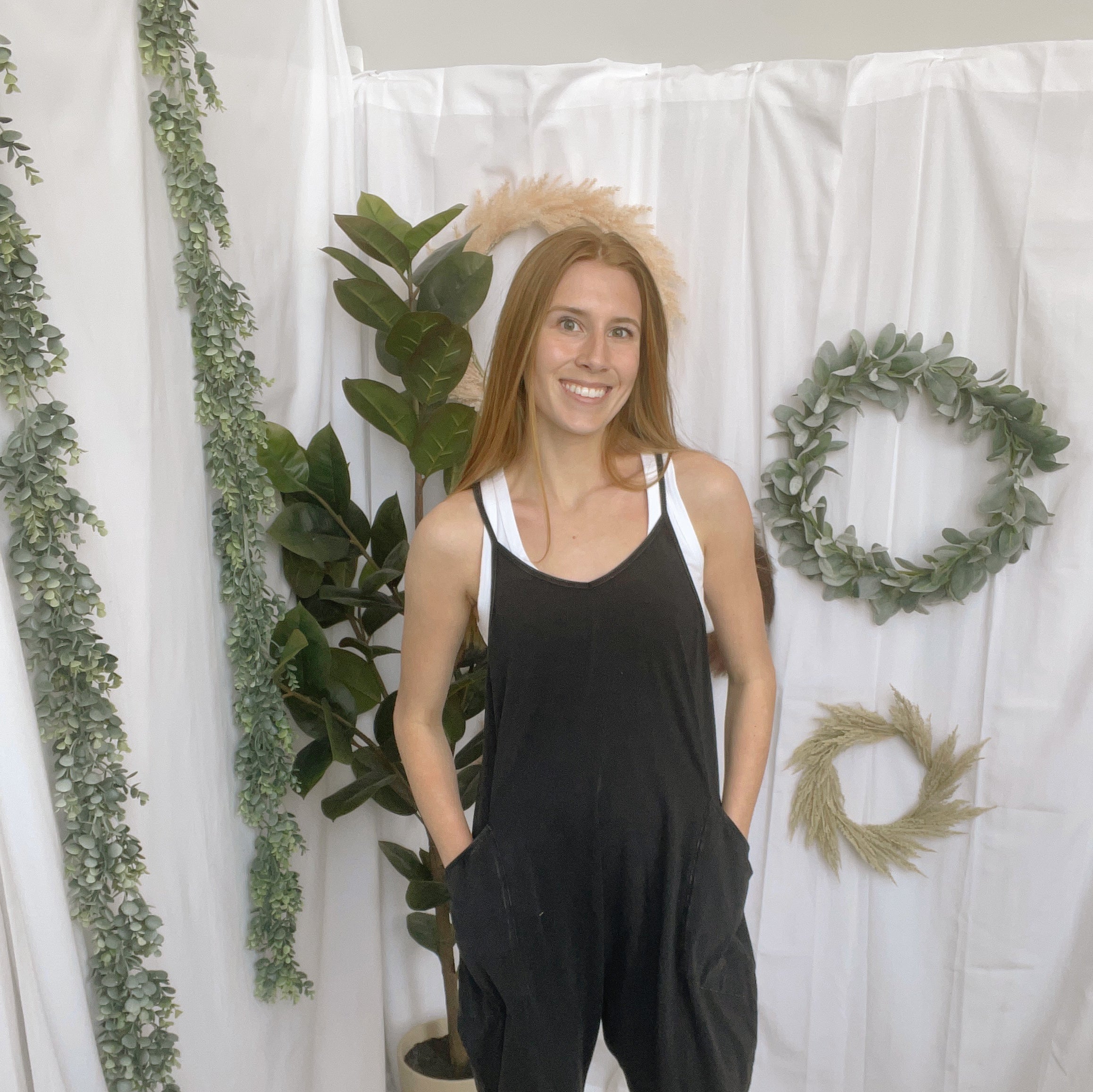 Feeling Free Jumpsuit-Black-Jumpsuits & Rompers-hyfve-The Silo Boutique, Women's Fashion Boutique Located in Warren and Grand Forks North Dakota