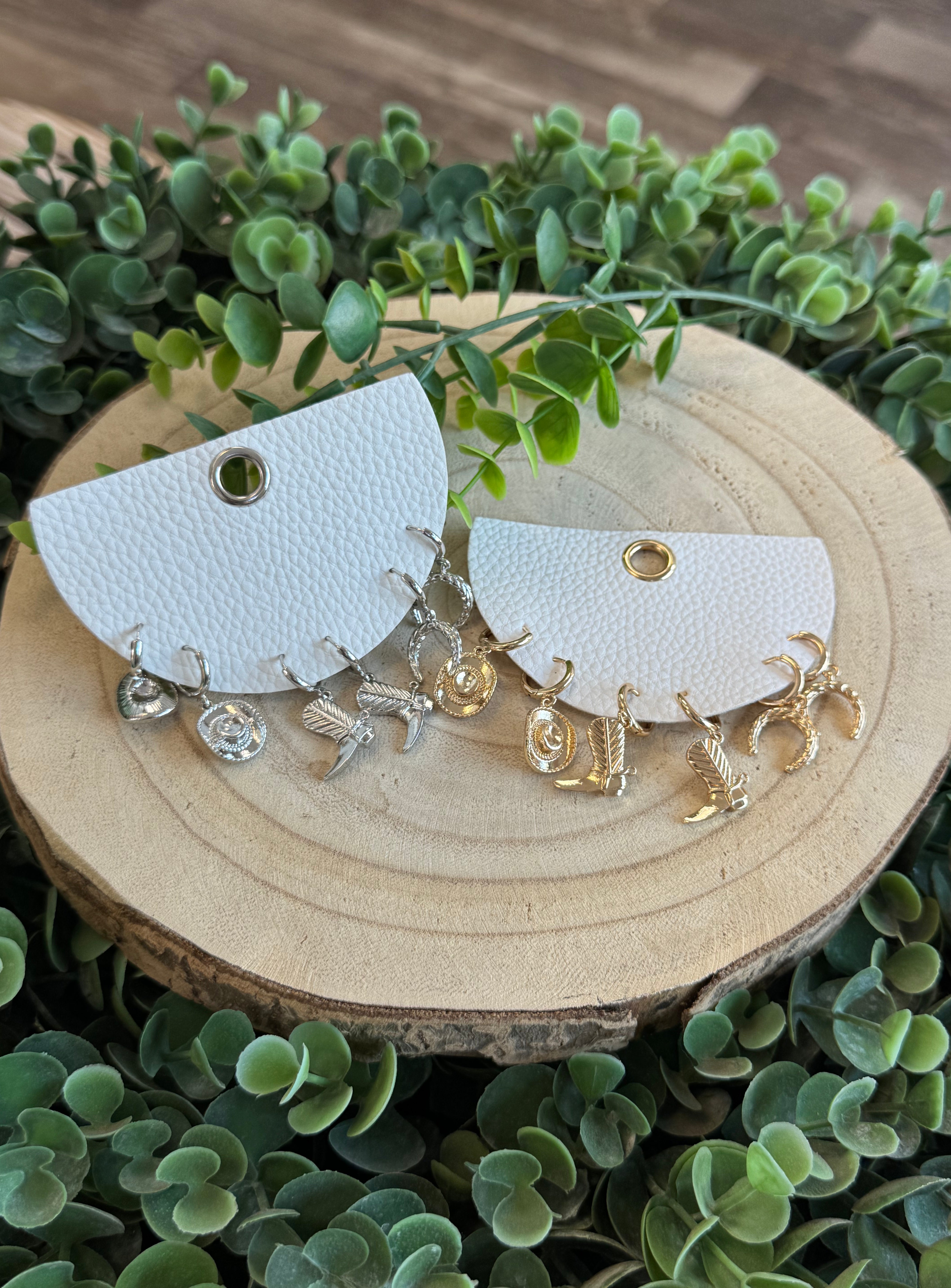 3 Pair Giddy Up Earrings-Earrings-Fame-The Silo Boutique, Women's Fashion Boutique Located in Warren and Grand Forks North Dakota