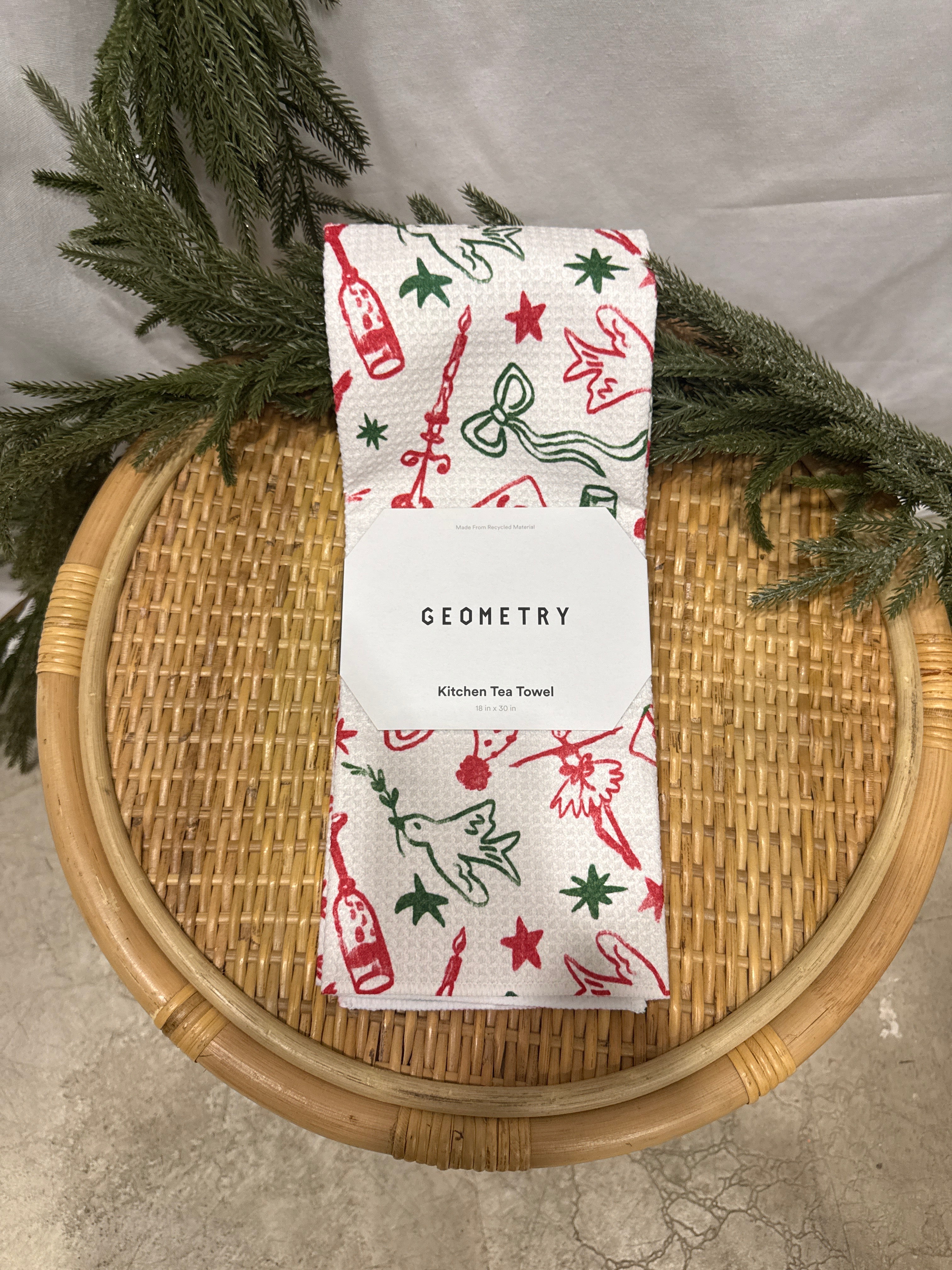Geometry Tea Towel-dish cloth-geometry-The Silo Boutique, Women's Fashion Boutique Located in Warren and Grand Forks North Dakota