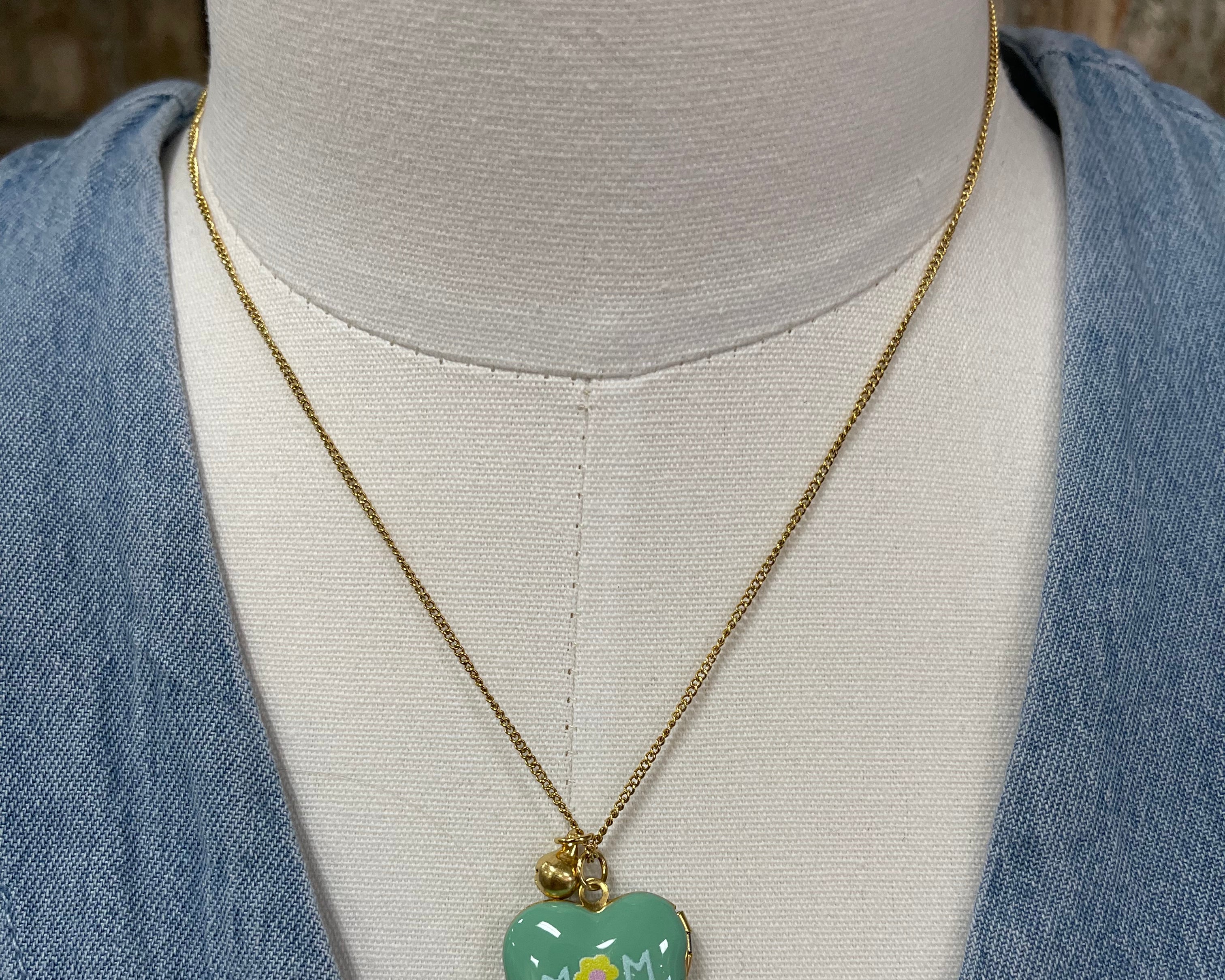 Mint Mom Necklace-Necklaces-faire-The Silo Boutique, Women's Fashion Boutique Located in Warren and Grand Forks North Dakota