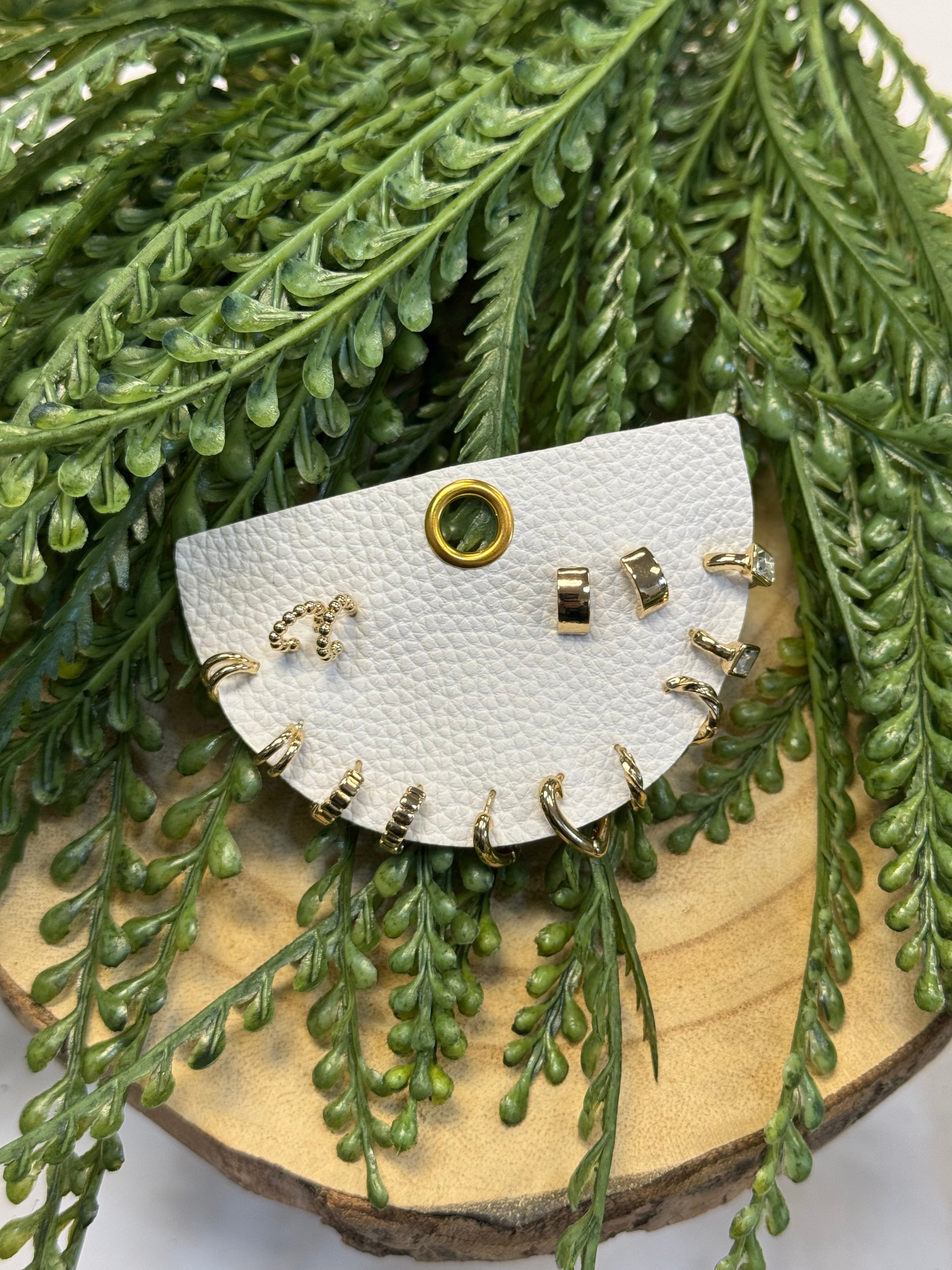 Heart + Huggie Earring Set-Earrings-fame-The Silo Boutique, Women's Fashion Boutique Located in Warren and Grand Forks North Dakota