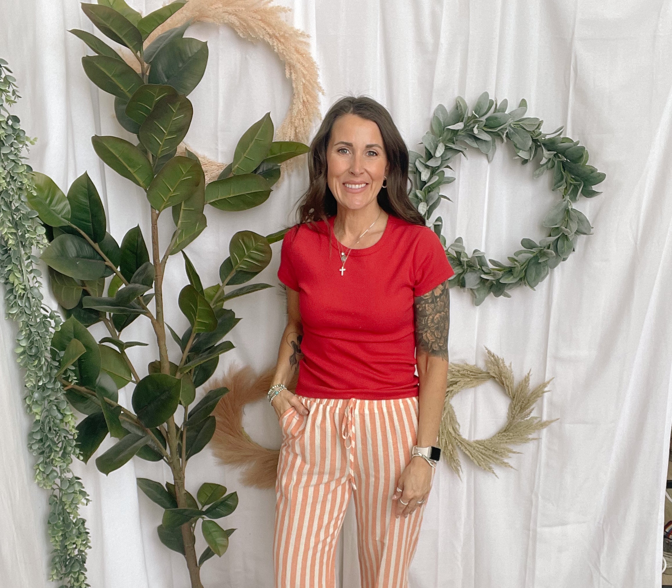 Zoey Basic Ribbed Top-Red-Short Sleeve Tops-hyfve-The Silo Boutique, Women's Fashion Boutique Located in Warren and Grand Forks North Dakota