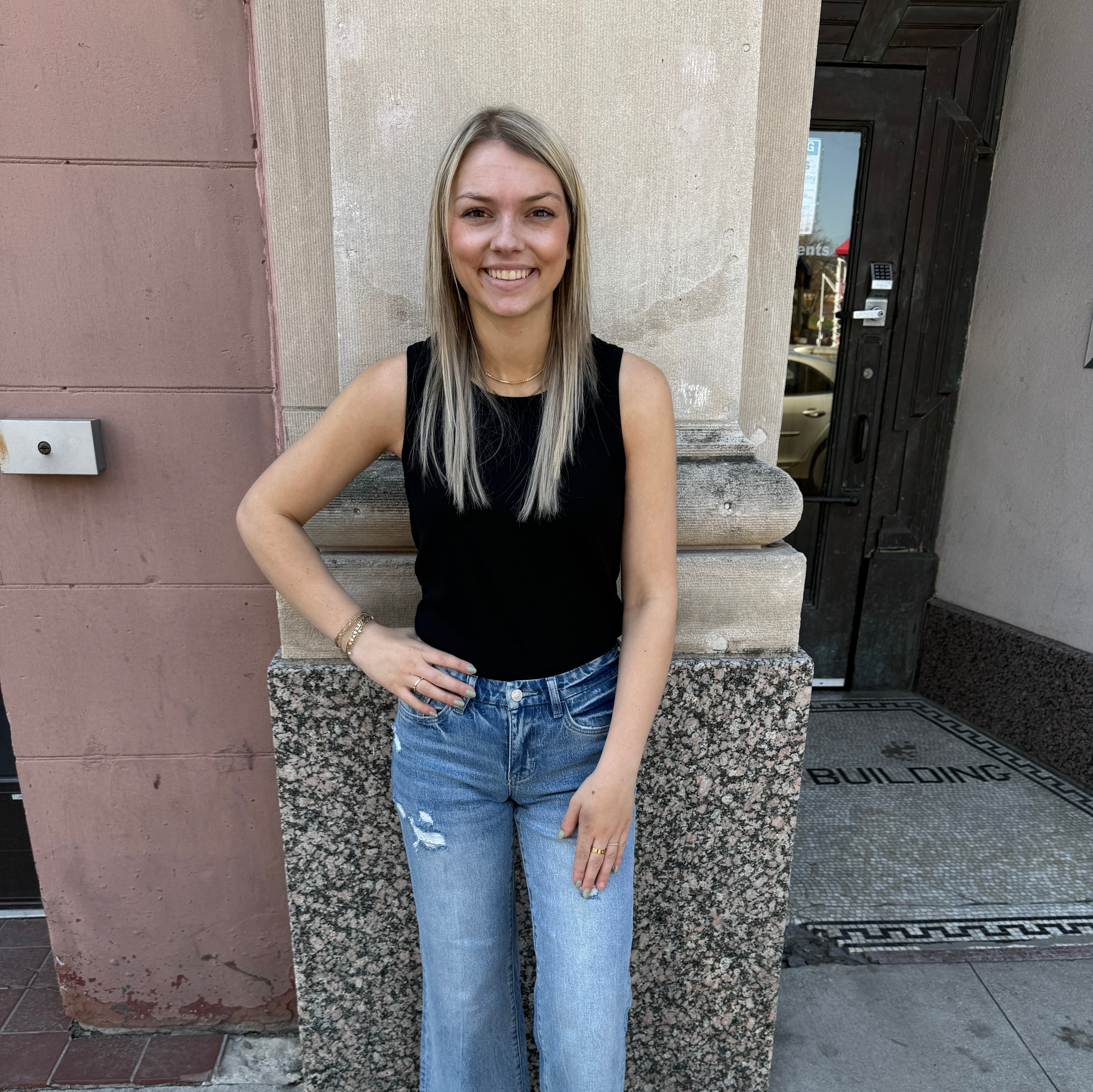 Vervet Shiny Wide Leg Crop Jeans-Jeans-lovervet-The Silo Boutique, Women's Fashion Boutique Located in Warren and Grand Forks North Dakota