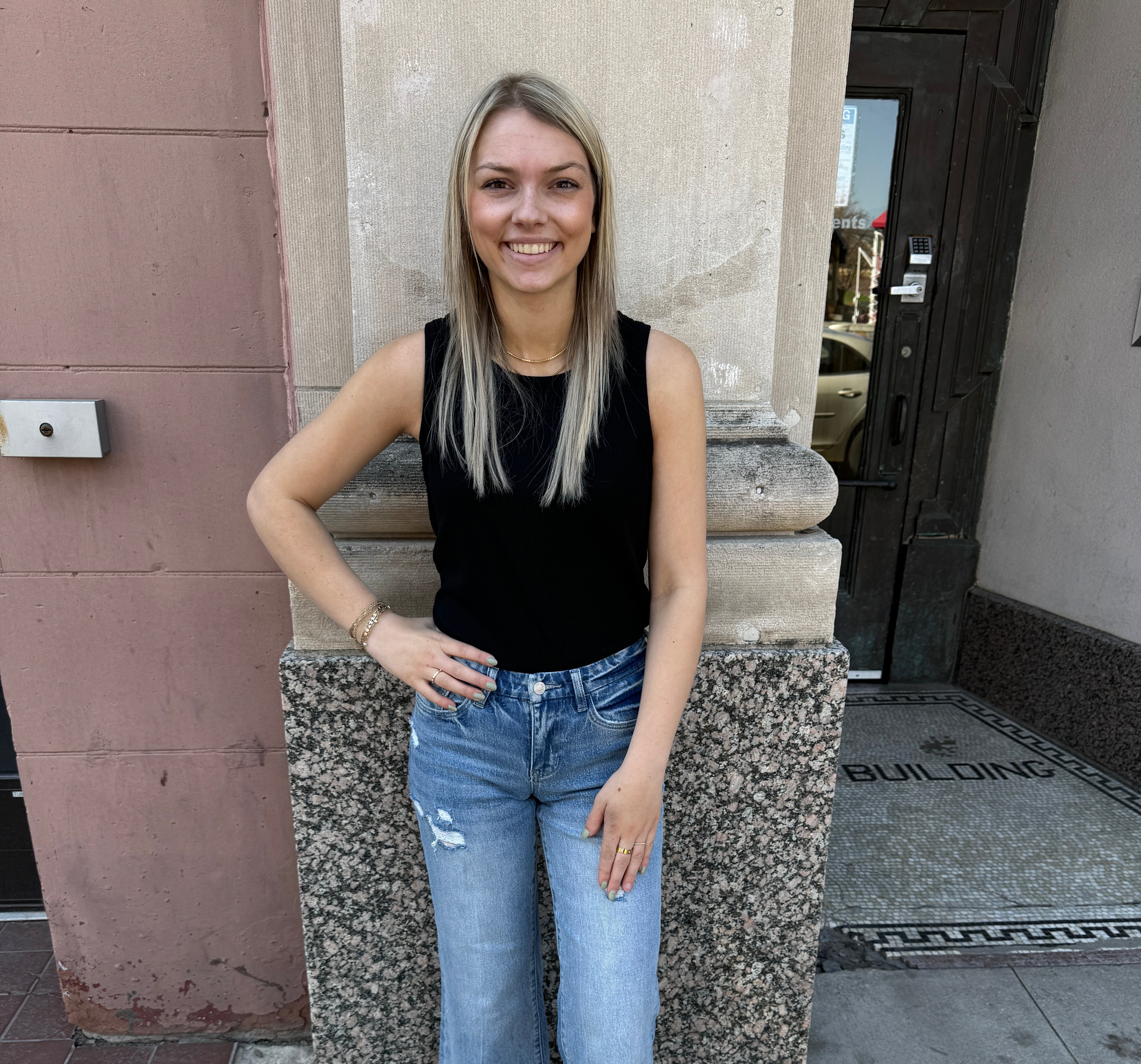 Vervet Shiny Wide Leg Crop Jeans-Final Sale-Jeans-lovervet-The Silo Boutique, Women's Fashion Boutique Located in Warren and Grand Forks North Dakota