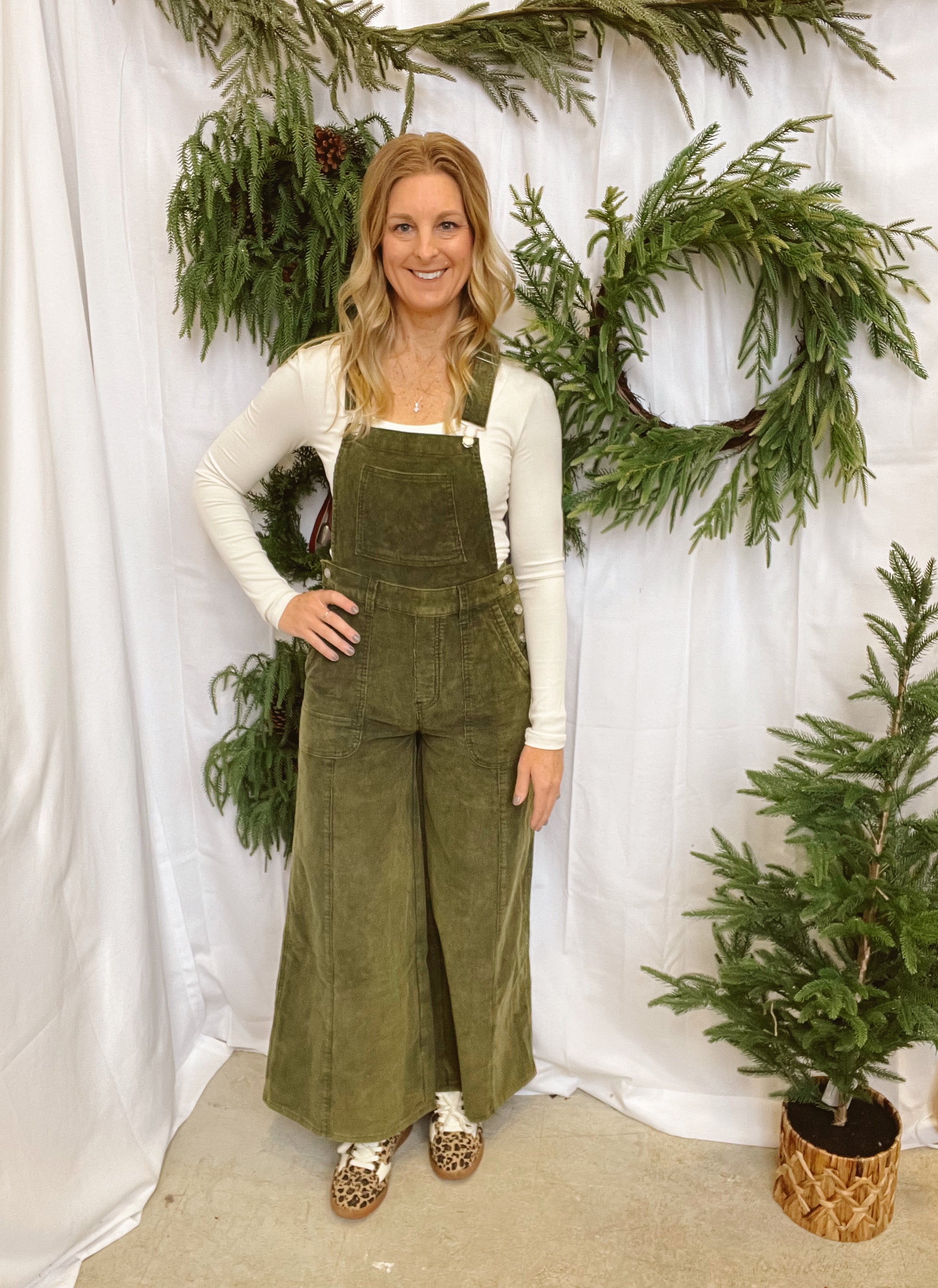 Annie Corded Overalls-Jeans-anniewear-The Silo Boutique, Women's Fashion Boutique Located in Warren and Grand Forks North Dakota