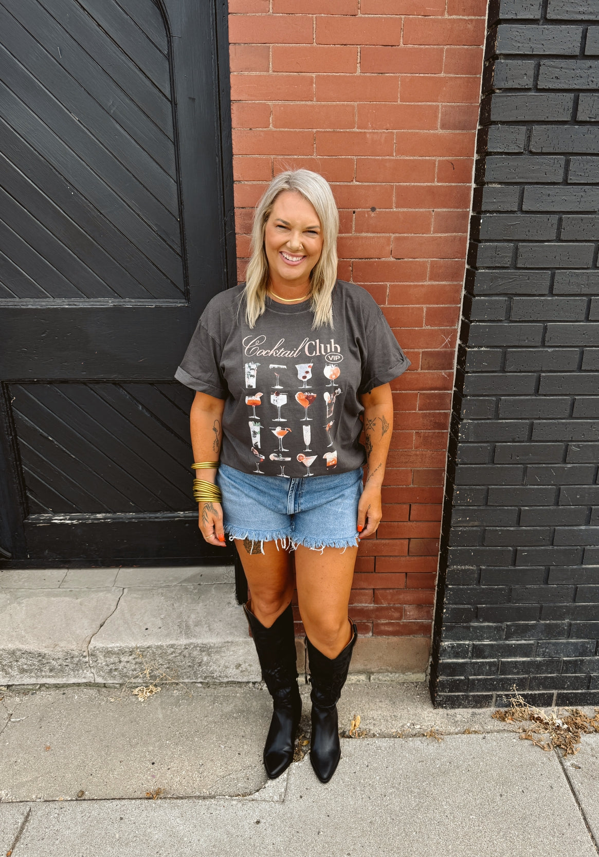 Girl Dangerous Cocktail Club Tee-Graphic Tees-girl dangerous-The Silo Boutique, Women's Fashion Boutique Located in Warren and Grand Forks North Dakota