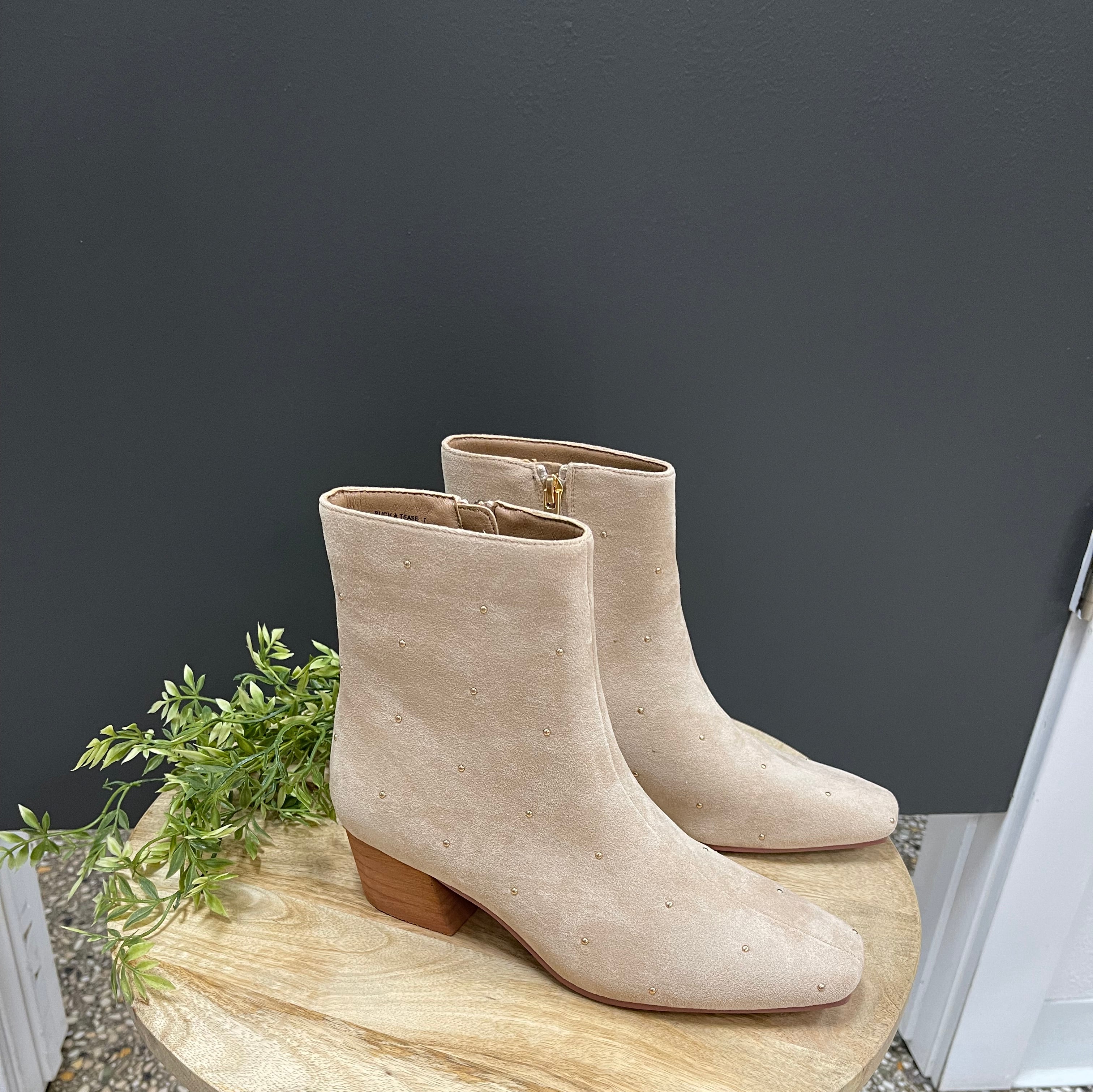 Corky's Sand Suede Such a Tease Boots-Boots-corkys-The Silo Boutique, Women's Fashion Boutique Located in Warren and Grand Forks North Dakota