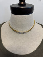 Gold Tennis Necklace-Necklaces-fame-The Silo Boutique, Women's Fashion Boutique Located in Warren and Grand Forks North Dakota