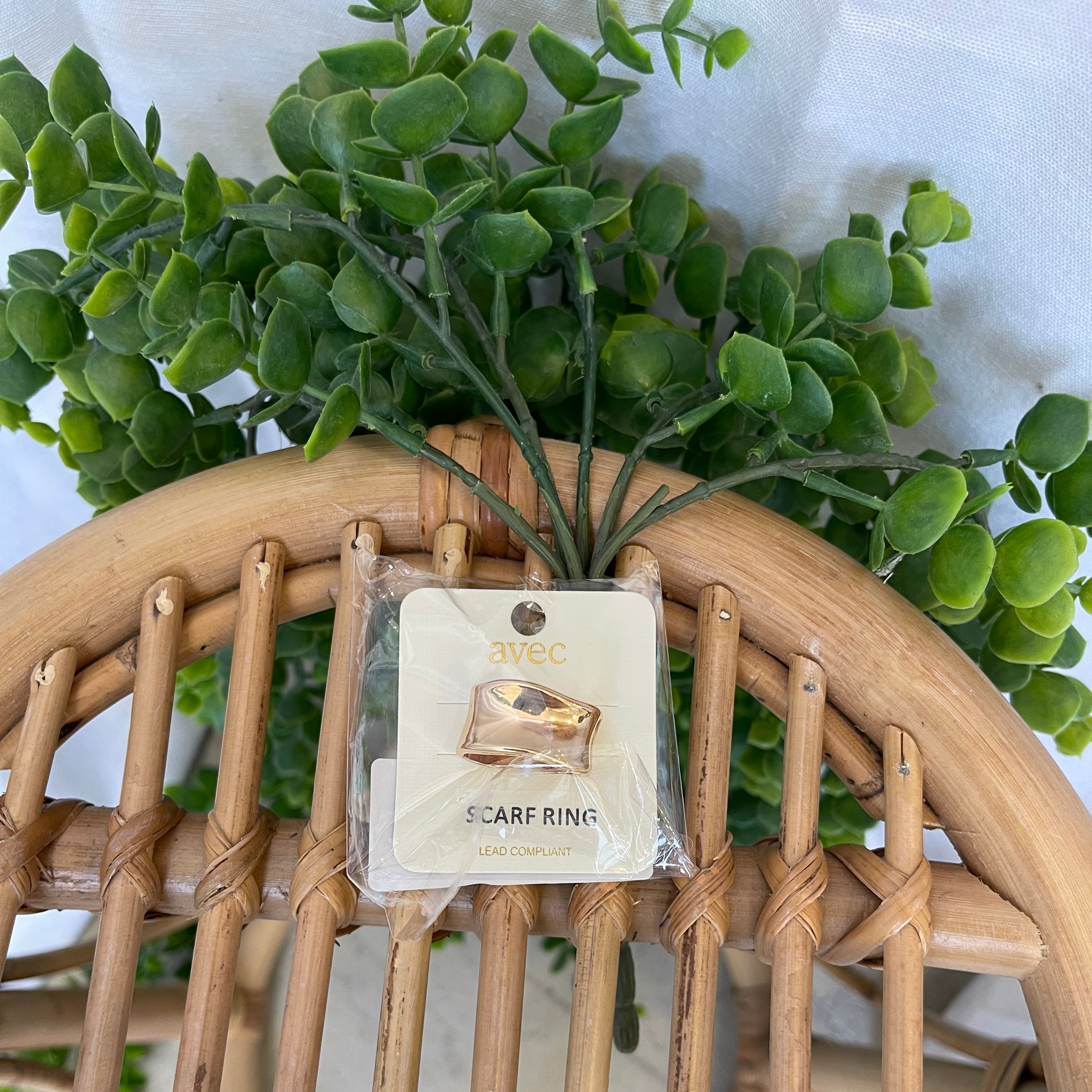 Scarf Ring-Gold-Rings-wona-The Silo Boutique, Women's Fashion Boutique Located in Warren and Grand Forks North Dakota
