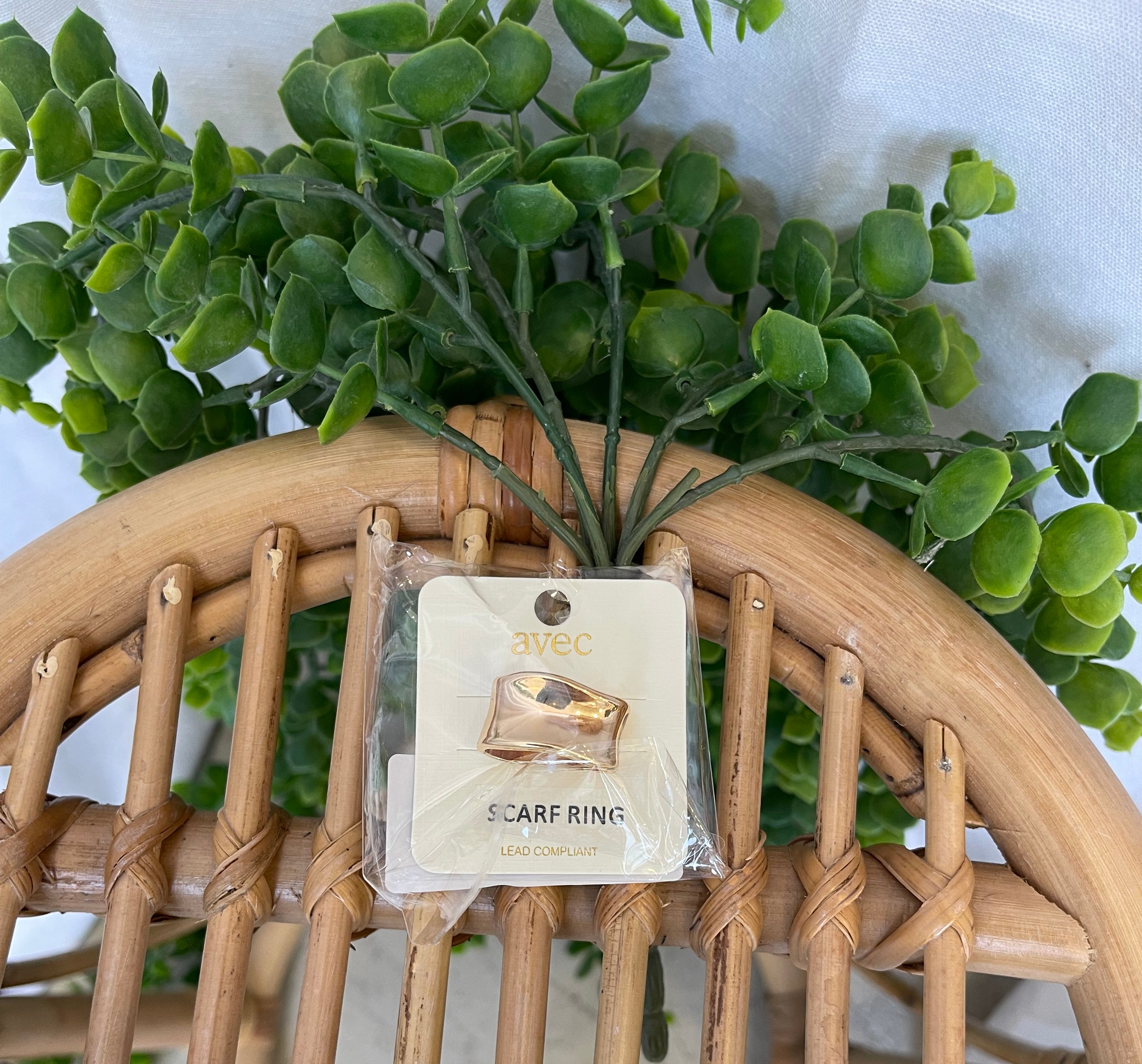Scarf Ring-Gold-Rings-wona-The Silo Boutique, Women's Fashion Boutique Located in Warren and Grand Forks North Dakota