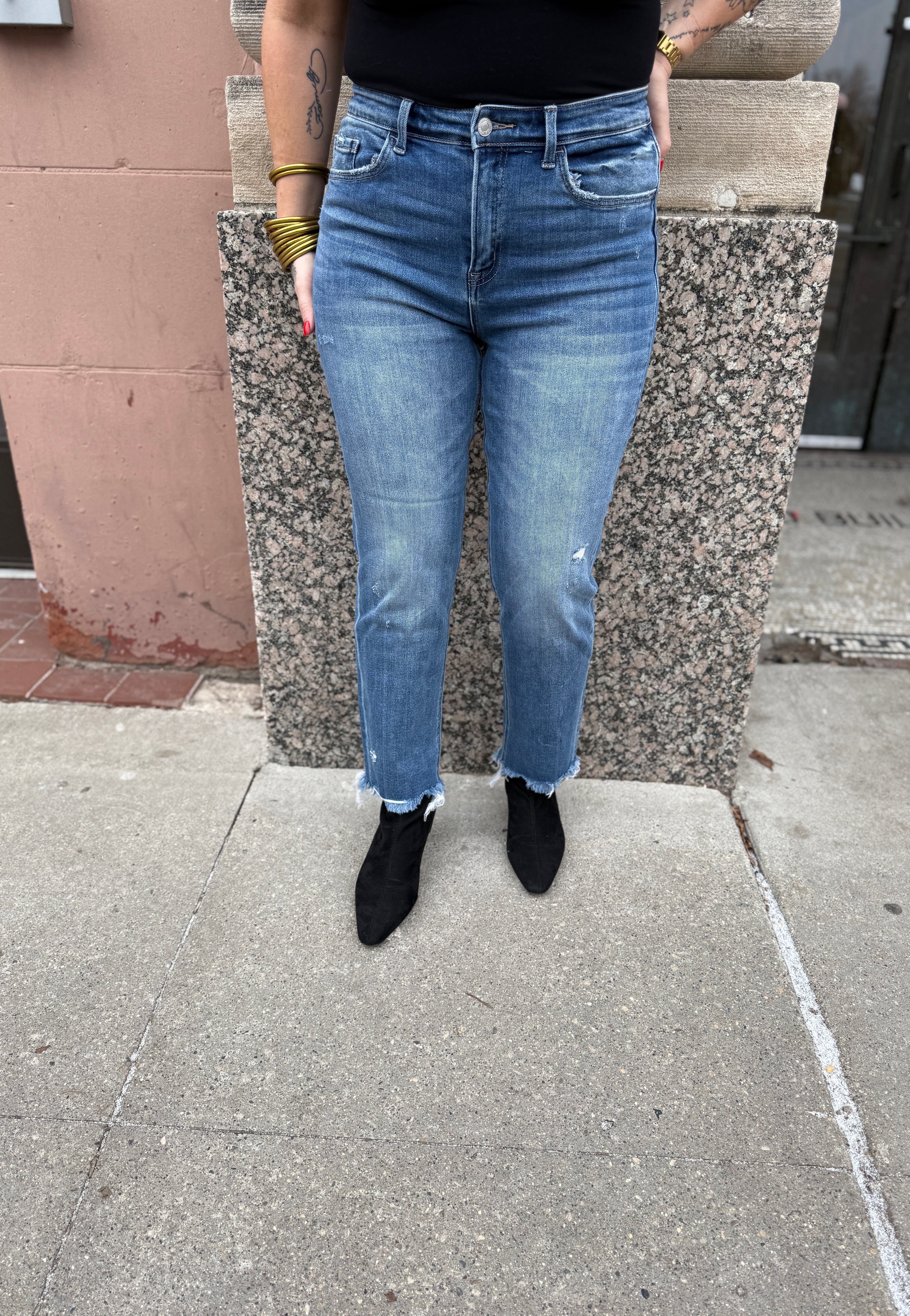 Vervet River Lagan Straight Jeans-Final Sale-Jeans-vervet-The Silo Boutique, Women's Fashion Boutique Located in Warren and Grand Forks North Dakota