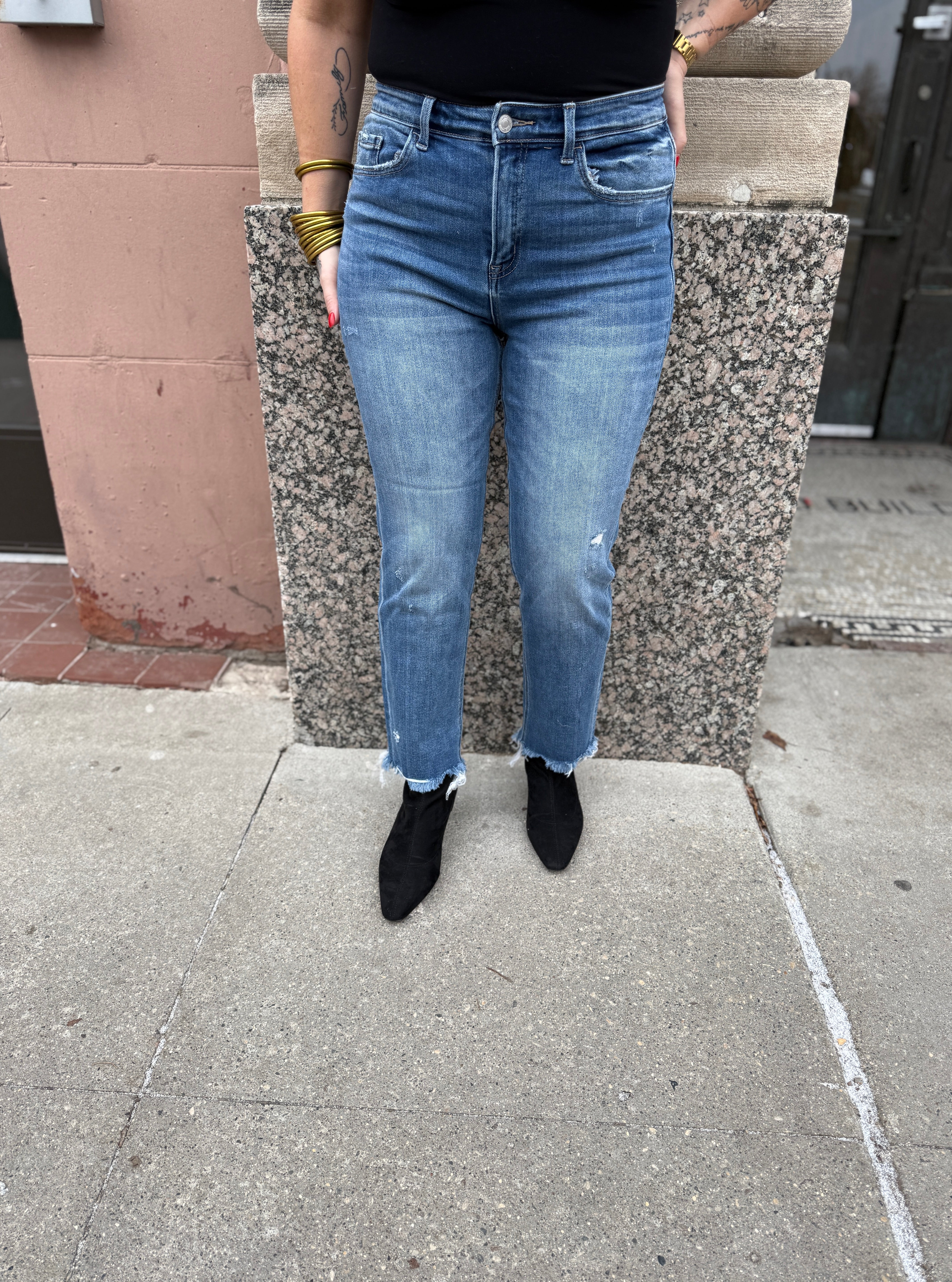 Vervet River Lagan Straight Jeans-Final Sale-Jeans-vervet-The Silo Boutique, Women's Fashion Boutique Located in Warren and Grand Forks North Dakota