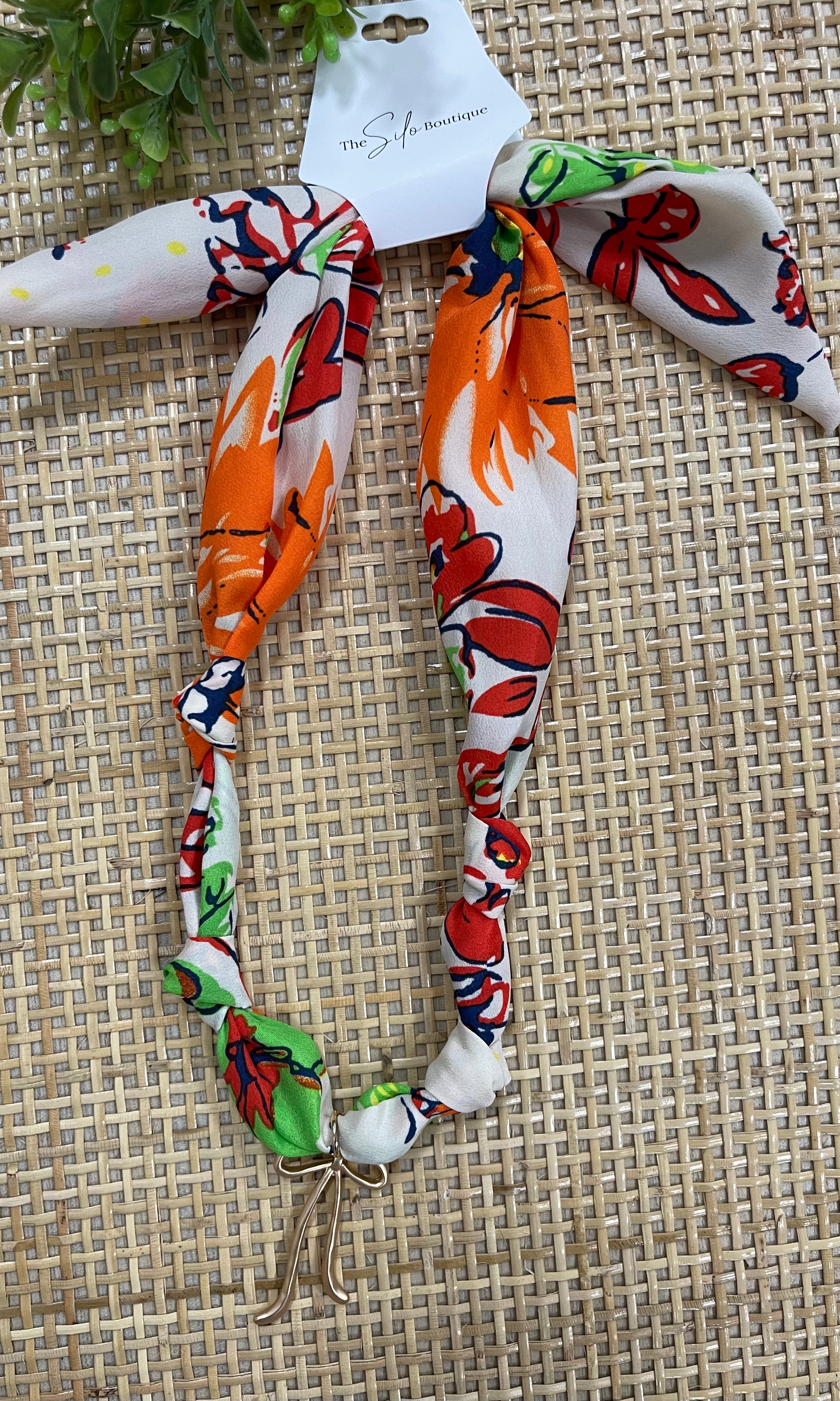 Scarf Necklace-Bright + Bow-Necklaces-joss-The Silo Boutique, Women's Fashion Boutique Located in Warren and Grand Forks North Dakota