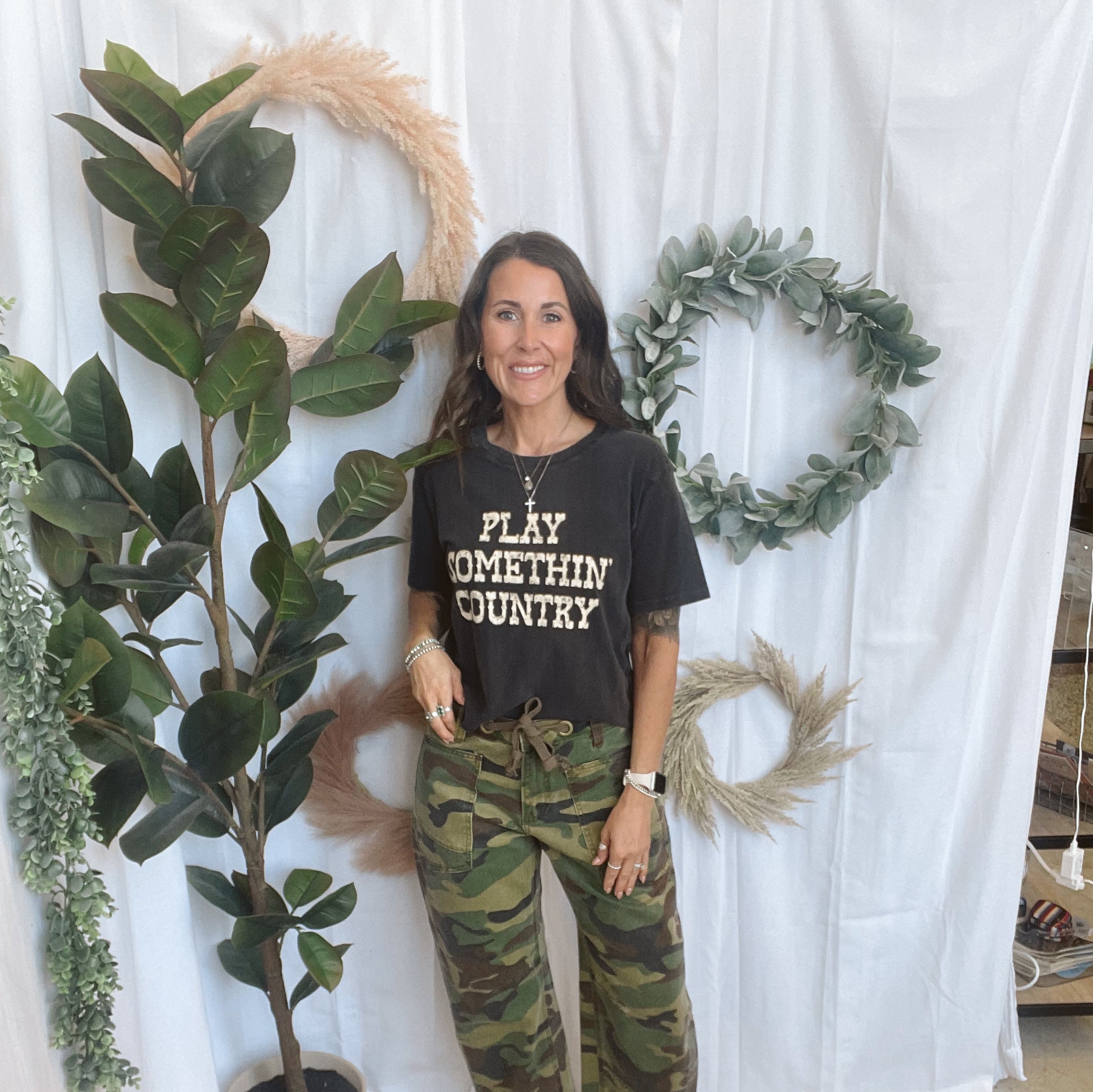 Play Something Country Graphic Tee-Graphic Tees-zutter-The Silo Boutique, Women's Fashion Boutique Located in Warren and Grand Forks North Dakota