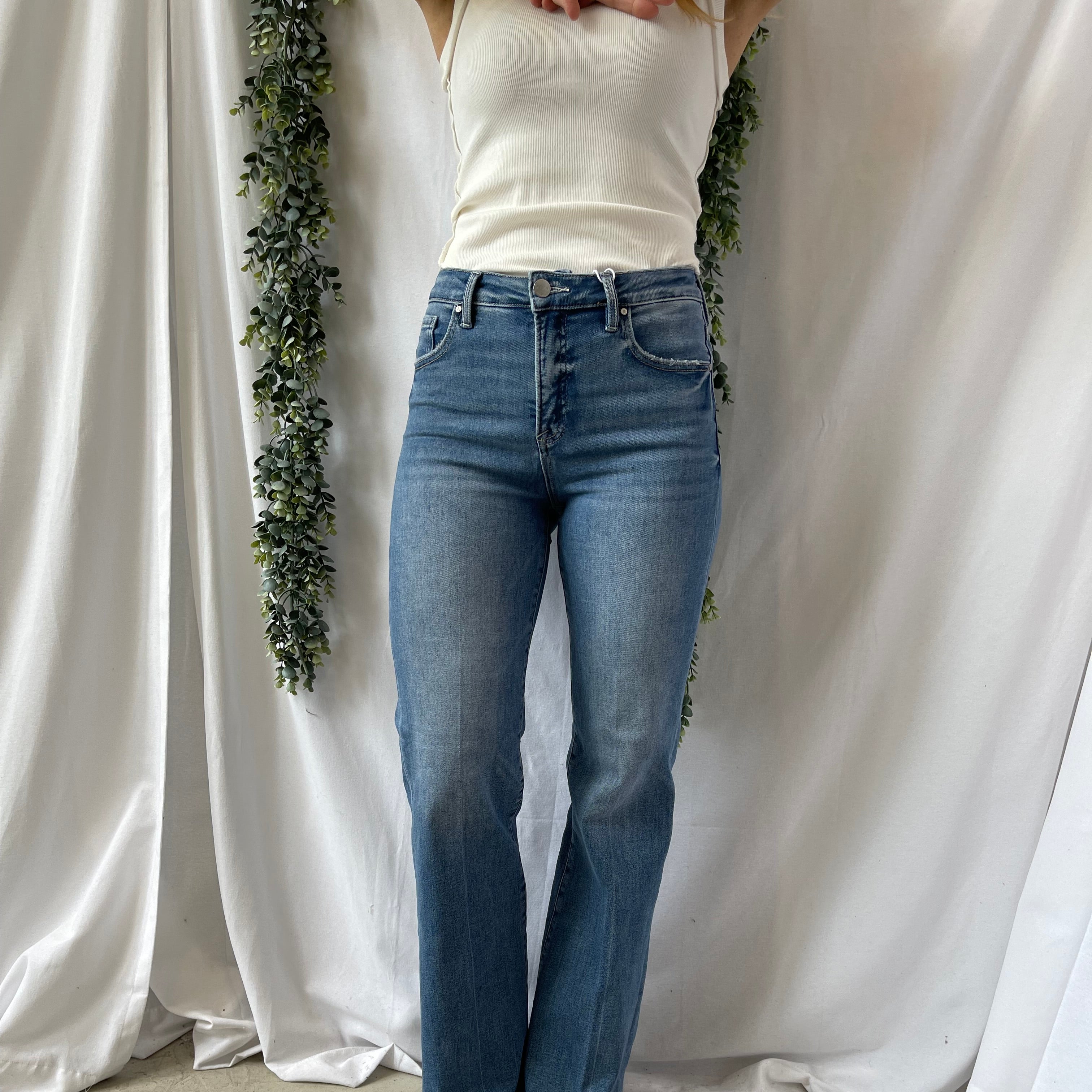 Risen Perfect Flare Jeans-Jeans-risen-The Silo Boutique, Women's Fashion Boutique Located in Warren and Grand Forks North Dakota