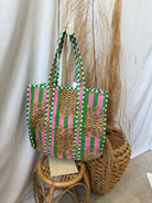 Quilted Bag-Green Pink Tiger-Purses-faire-The Silo Boutique, Women's Fashion Boutique Located in Warren and Grand Forks North Dakota
