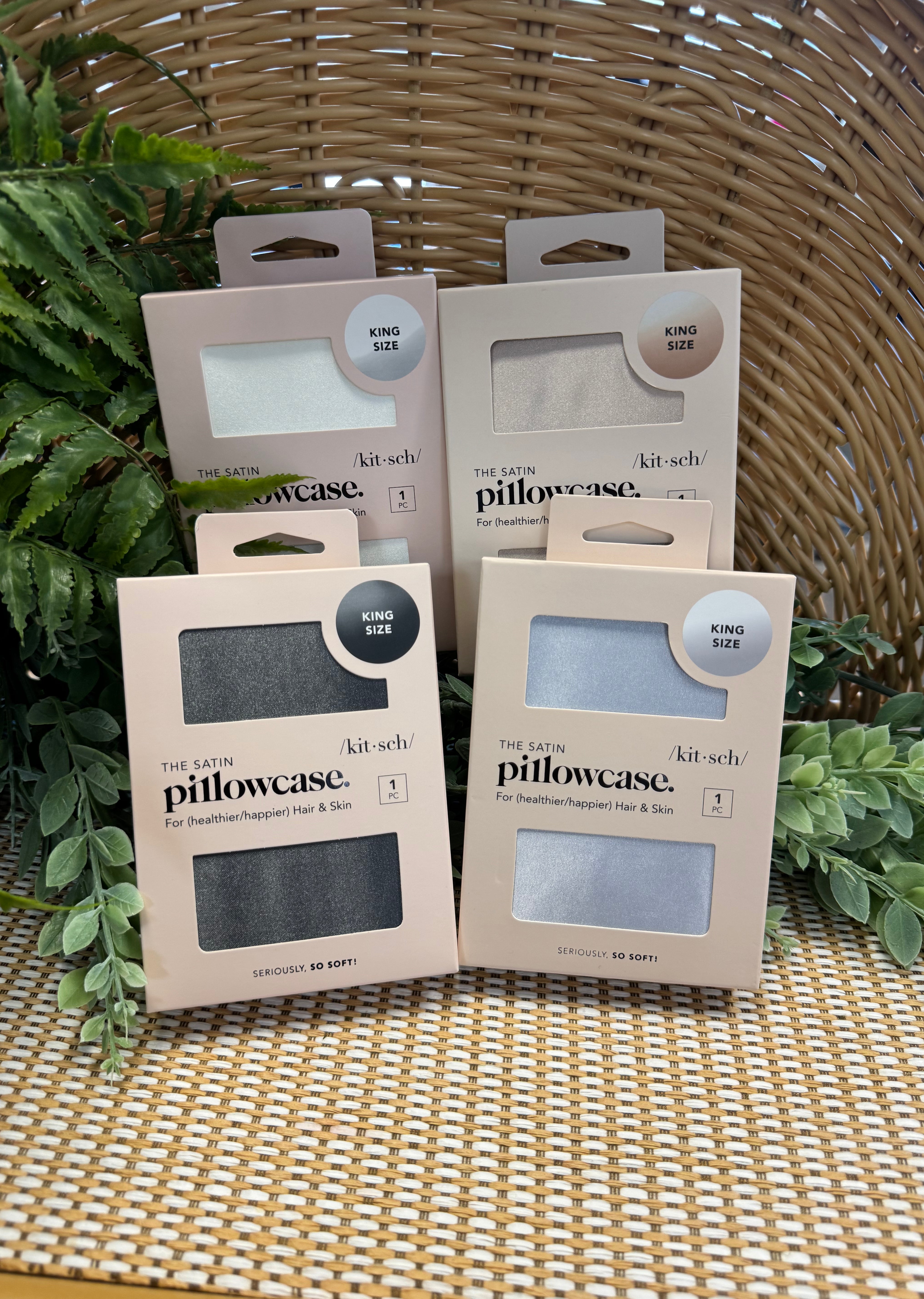 Kitsch Satin King Pillowcase-Beauty-kitsch-The Silo Boutique, Women's Fashion Boutique Located in Warren and Grand Forks North Dakota